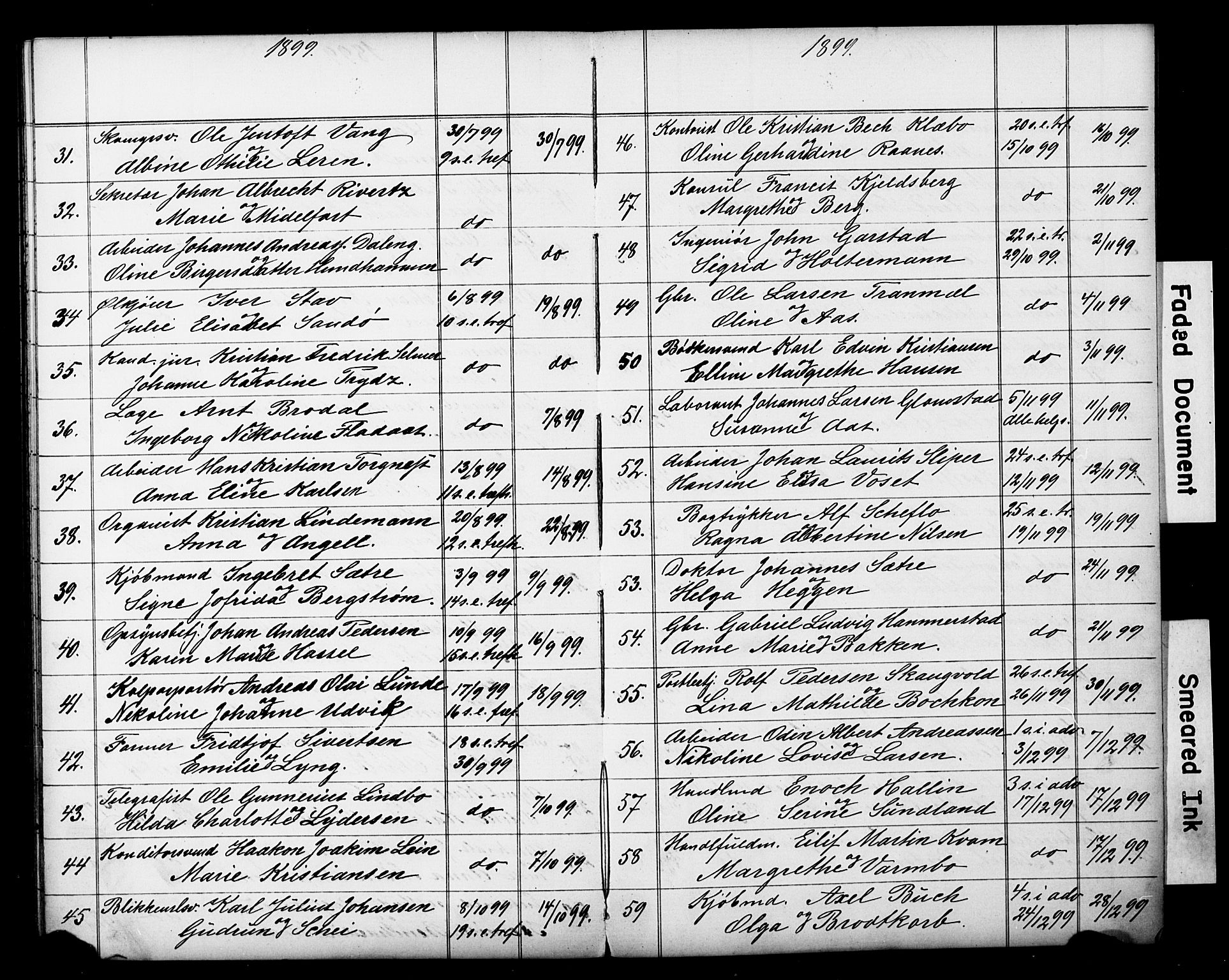 Ministerialprotokoller, klokkerbøker og fødselsregistre - Sør-Trøndelag, AV/SAT-A-1456/601/L0059: Banns register no. 601A27, 1870-1911