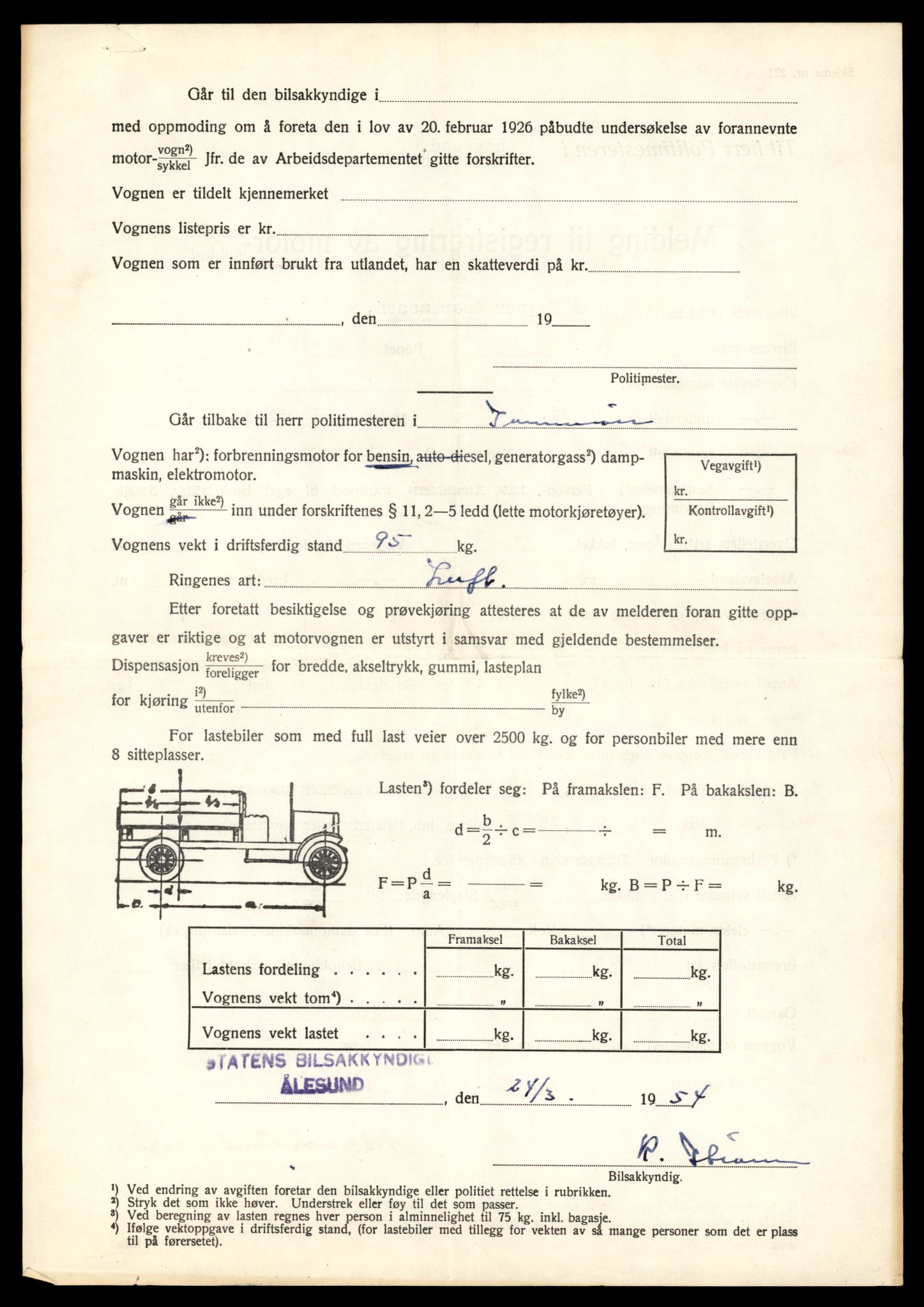 Møre og Romsdal vegkontor - Ålesund trafikkstasjon, AV/SAT-A-4099/F/Fe/L0037: Registreringskort for kjøretøy T 13031 - T 13179, 1927-1998, p. 1284