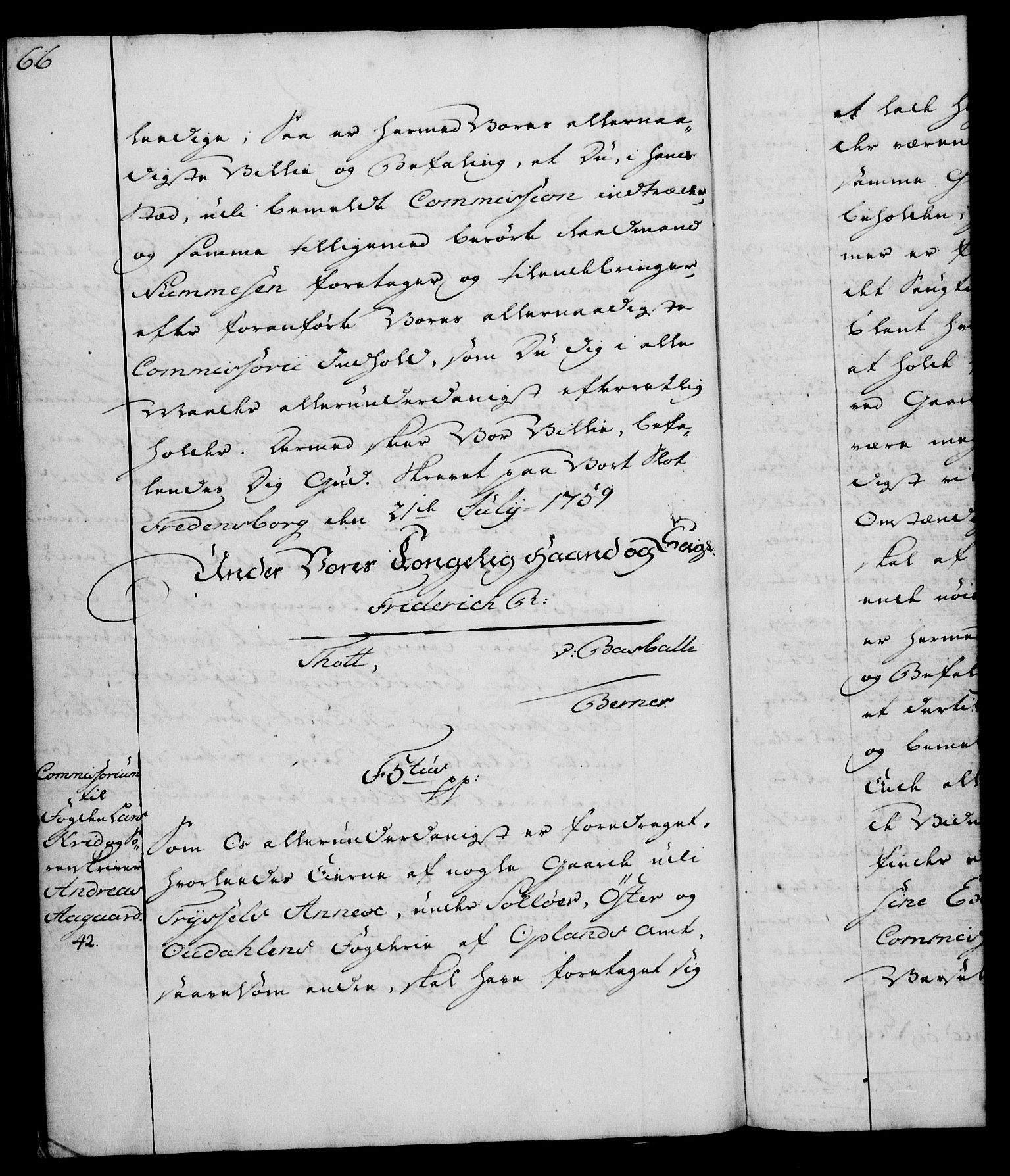 Rentekammeret, Kammerkanselliet, RA/EA-3111/G/Gg/Gga/L0007: Norsk ekspedisjonsprotokoll med register (merket RK 53.7), 1759-1768, p. 66