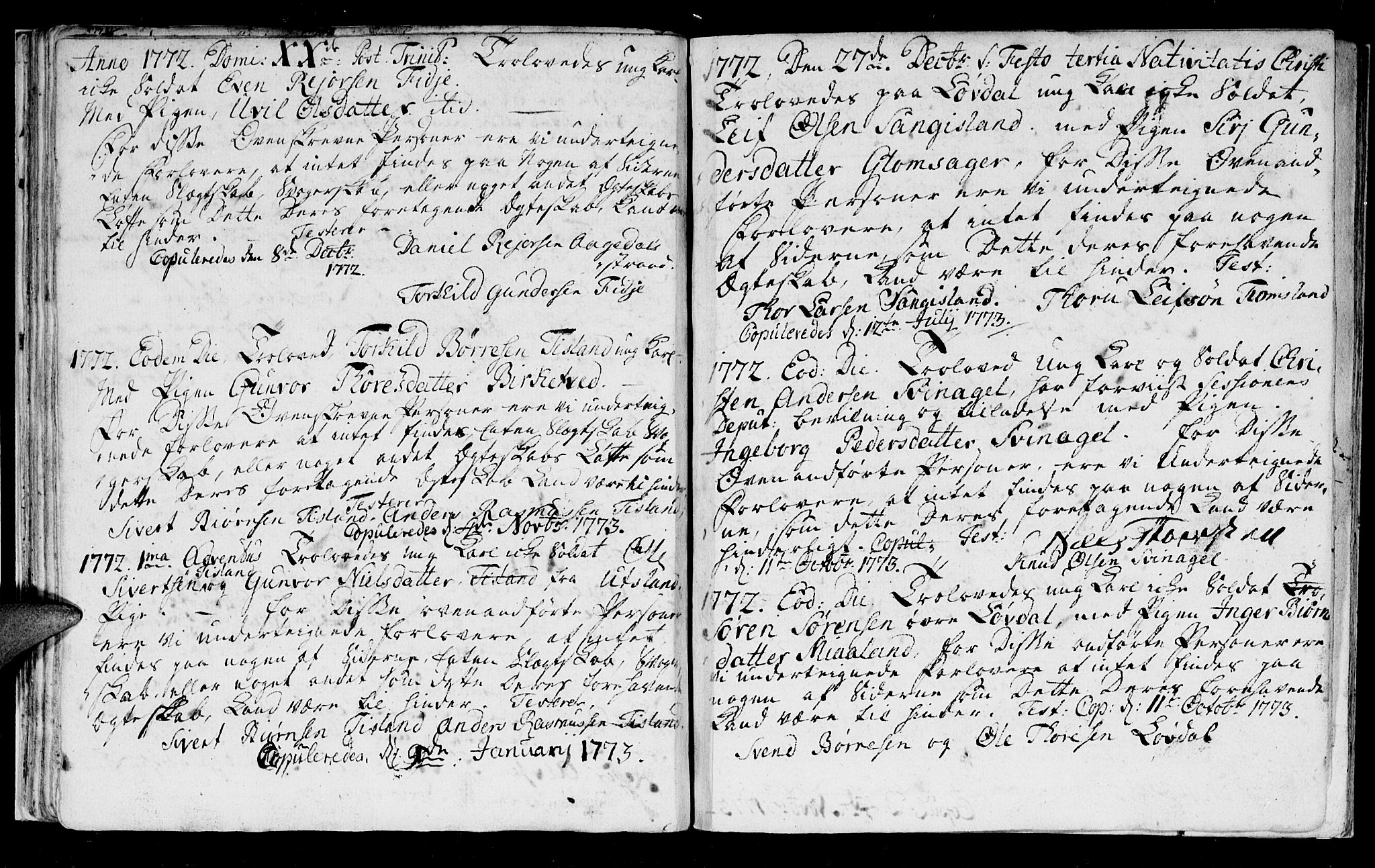 Holum sokneprestkontor, AV/SAK-1111-0022/F/Fa/Fab/L0002: Parish register (official) no. A 2, 1753-1798, p. 23