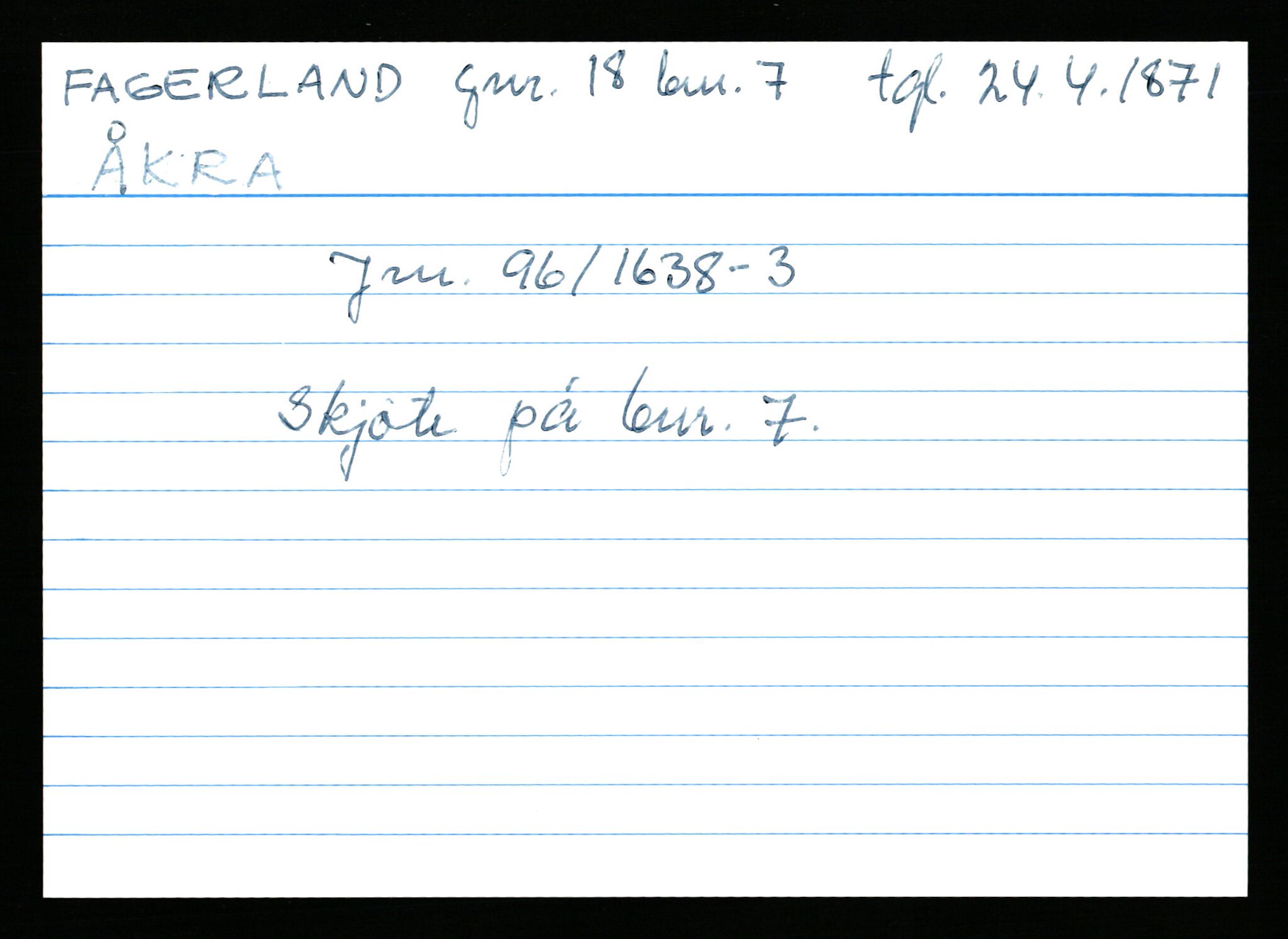 Statsarkivet i Stavanger, AV/SAST-A-101971/03/Y/Yk/L0009: Registerkort sortert etter gårdsnavn: Ersdal - Fikstveit, 1750-1930, p. 235