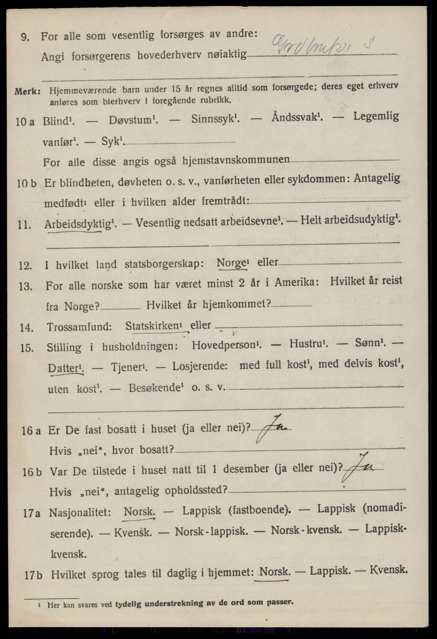 SAT, 1920 census for Meldal, 1920, p. 7400