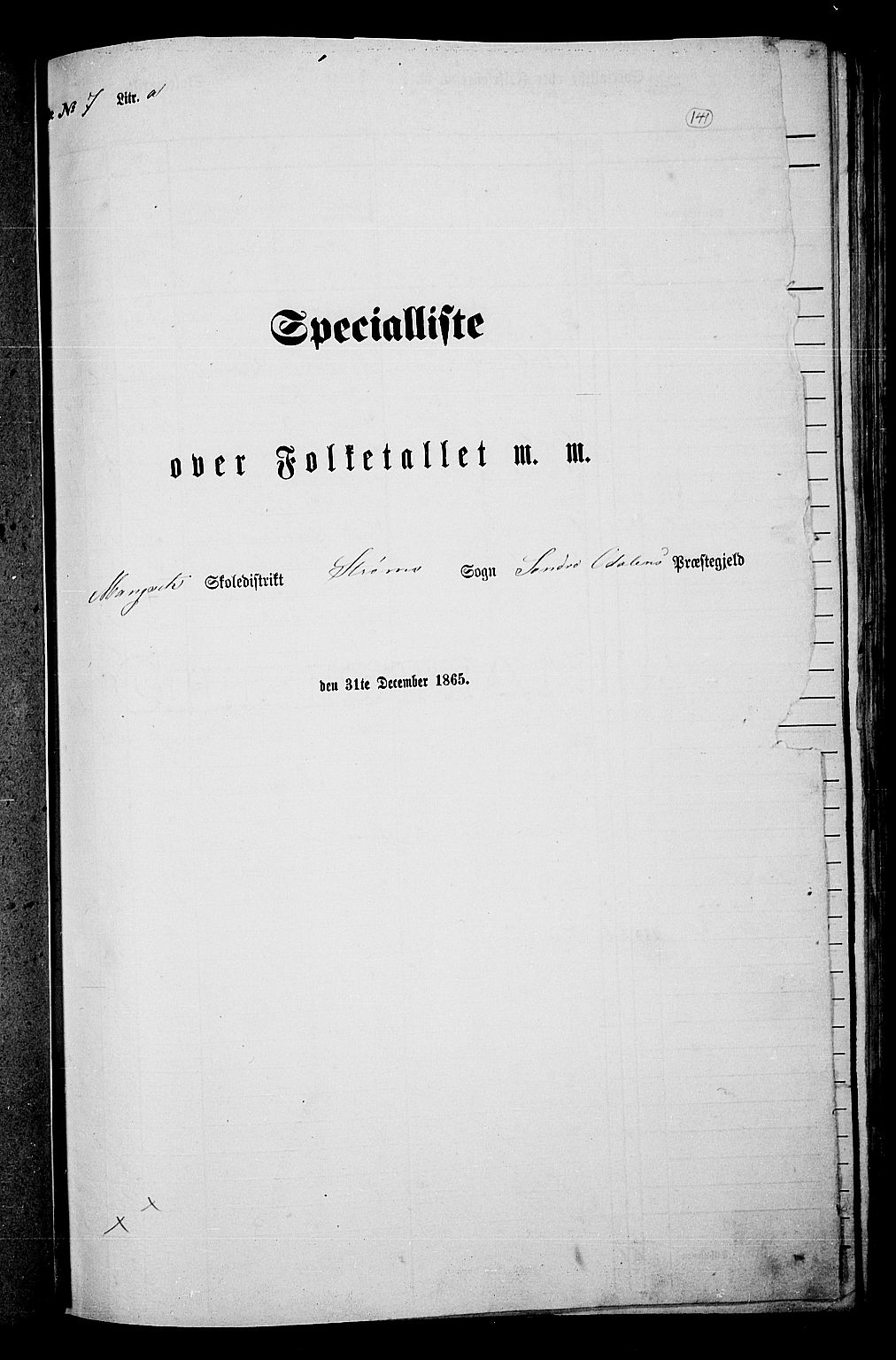 RA, 1865 census for Sør-Odal, 1865, p. 126