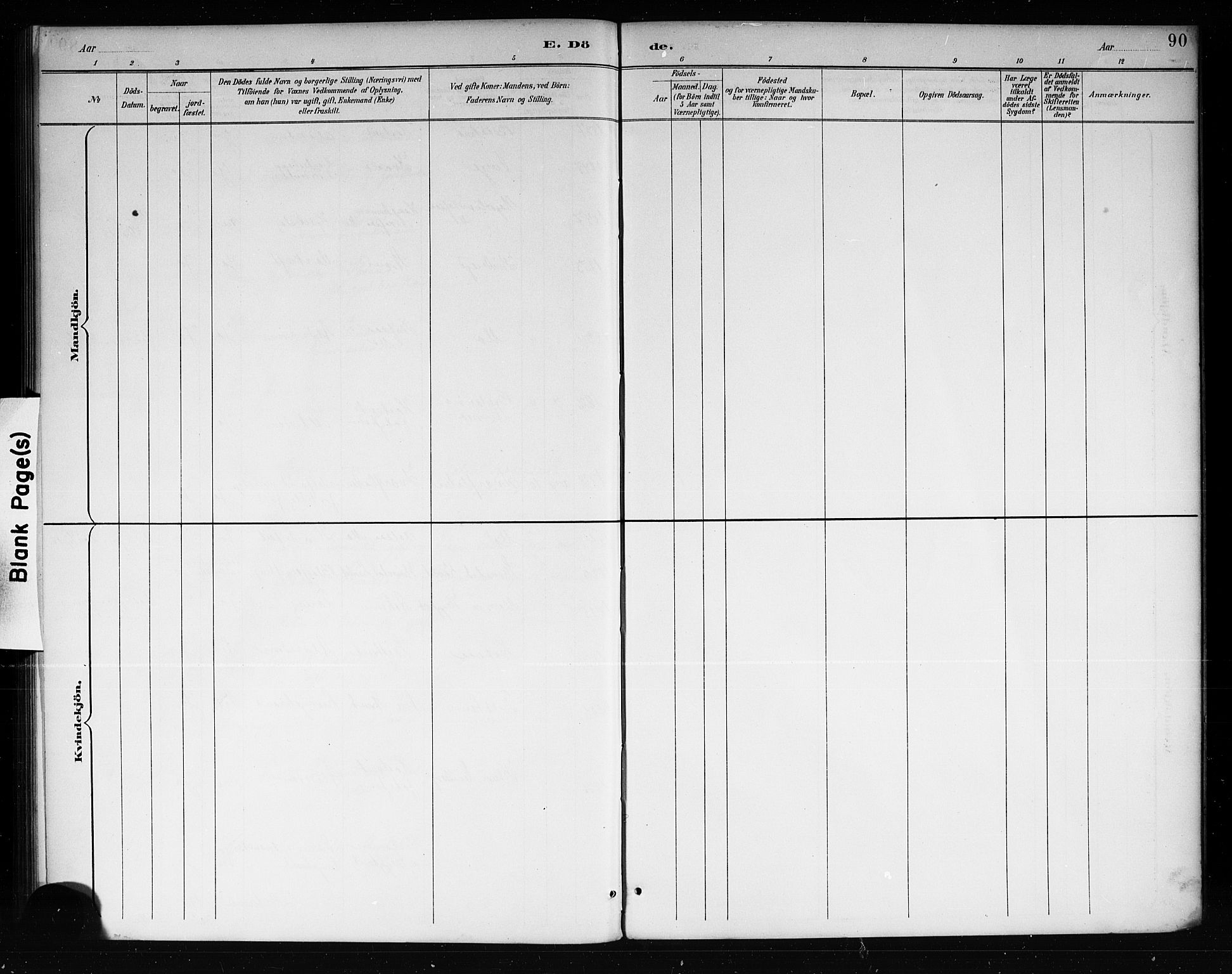 Lårdal kirkebøker, AV/SAKO-A-284/G/Ga/L0003: Parish register (copy) no. I 3, 1891-1918, p. 90