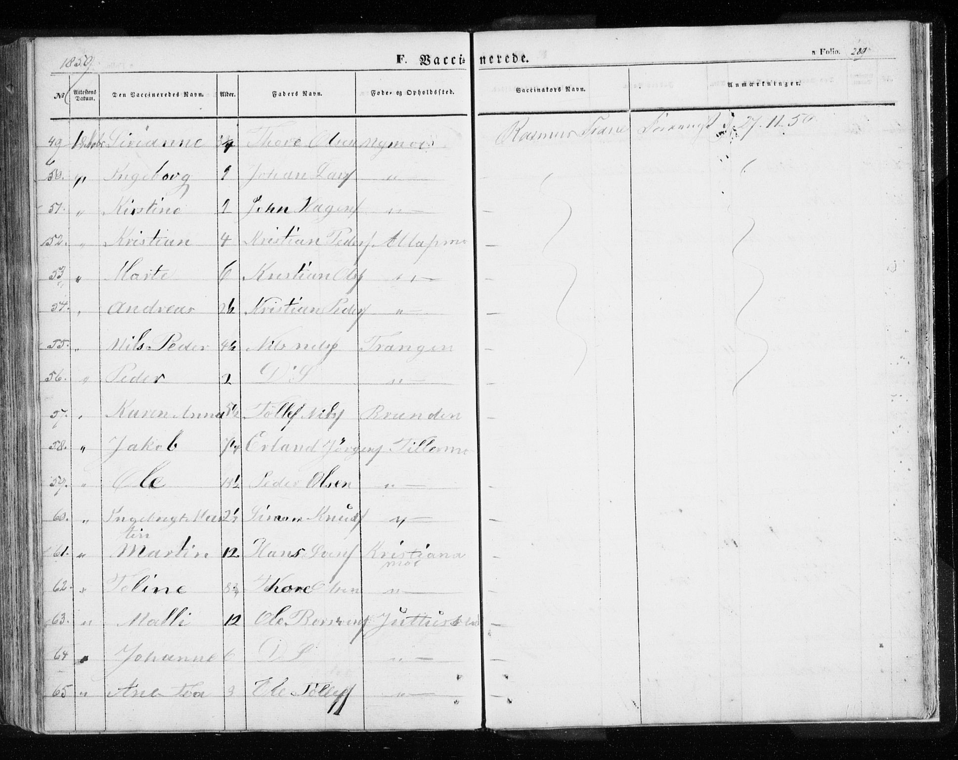 Målselv sokneprestembete, AV/SATØ-S-1311/G/Ga/Gaa/L0003kirke: Parish register (official) no. 3, 1853-1863, p. 289