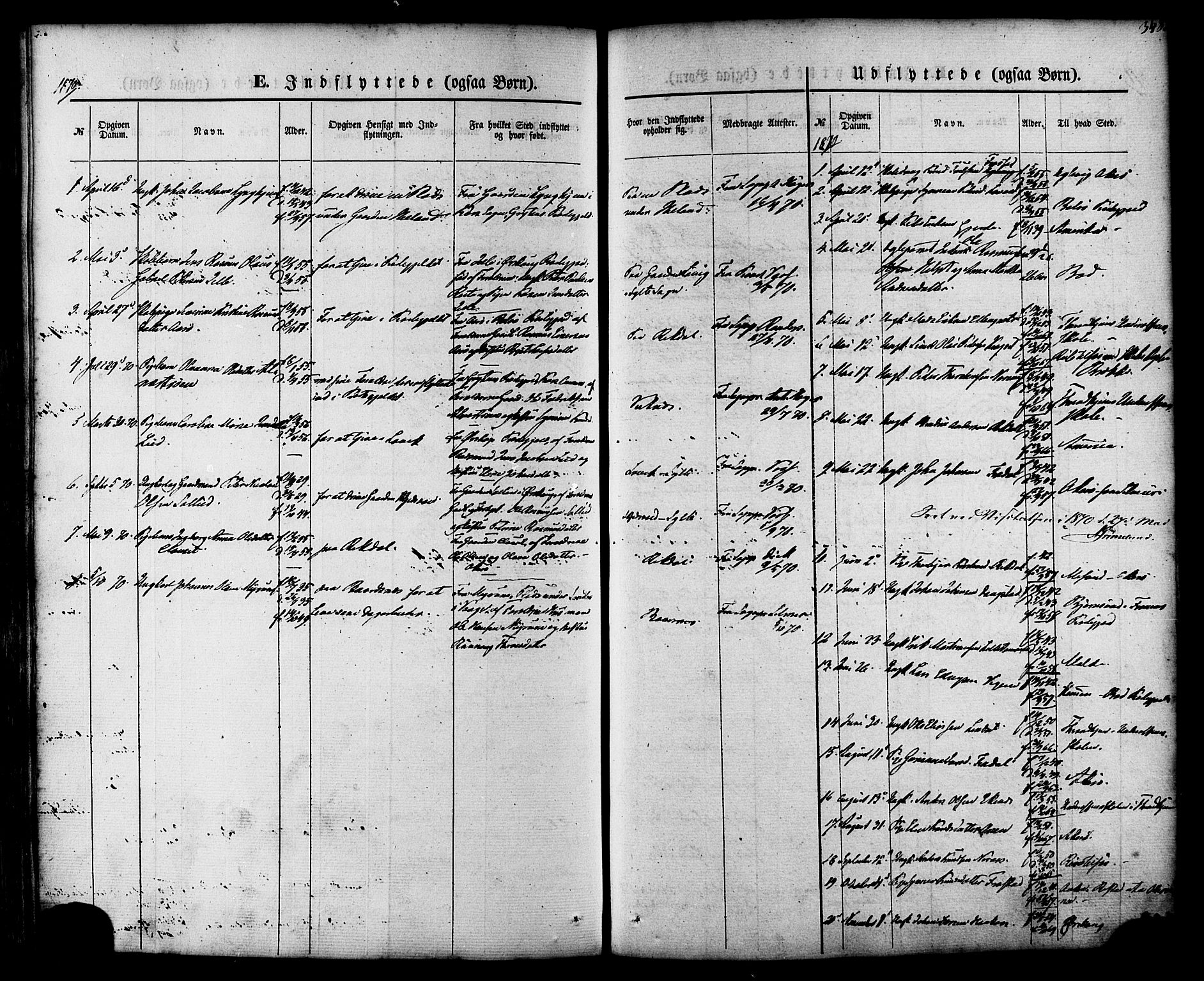 Ministerialprotokoller, klokkerbøker og fødselsregistre - Møre og Romsdal, SAT/A-1454/539/L0529: Parish register (official) no. 539A02, 1848-1872, p. 348