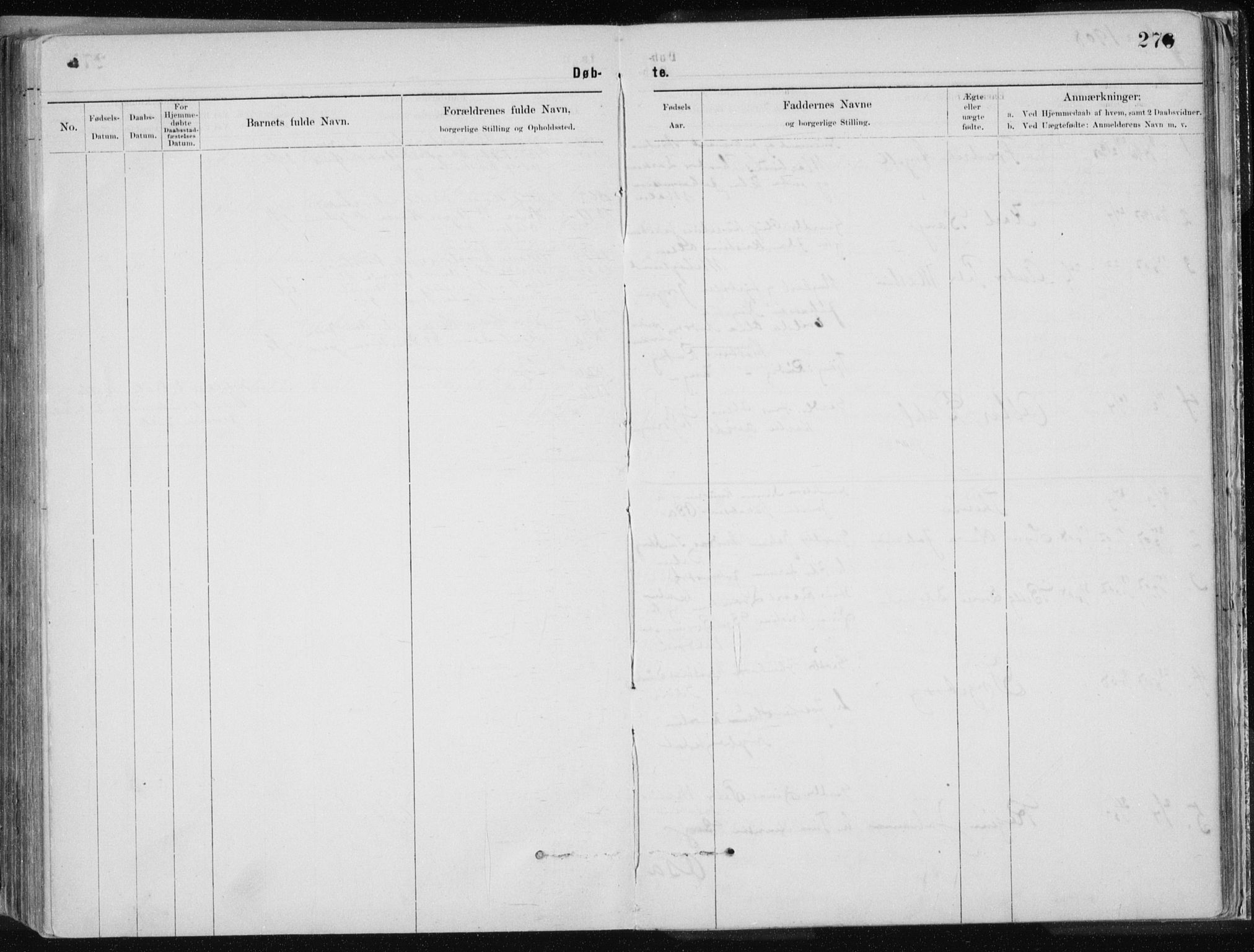 Ministerialprotokoller, klokkerbøker og fødselsregistre - Nordland, SAT/A-1459/843/L0636: Parish register (copy) no. 843C05, 1884-1909, p. 276