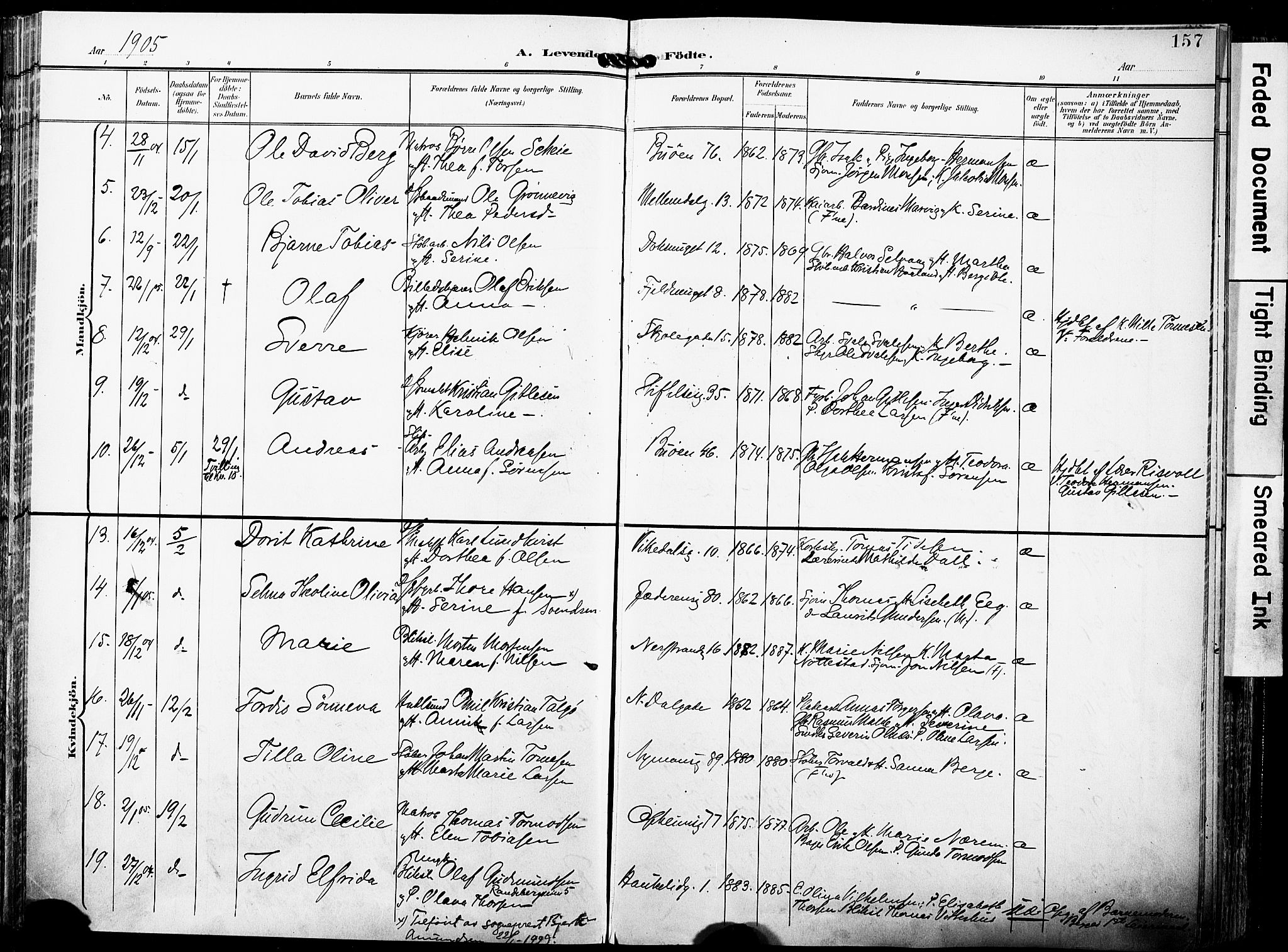 St. Johannes sokneprestkontor, AV/SAST-A-101814/001/30/30BA/L0007: Parish register (official) no. A 7, 1900-1910, p. 157