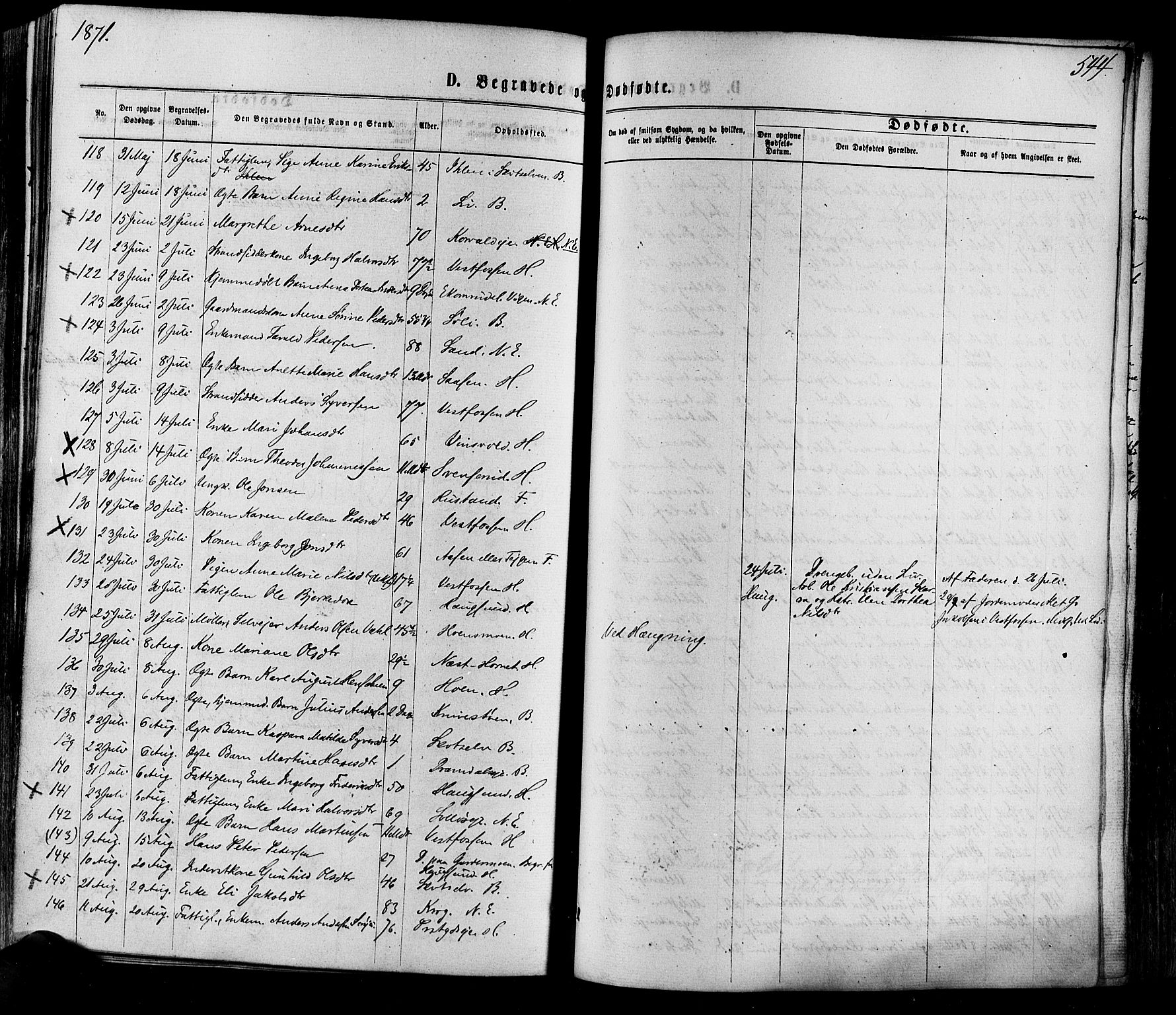 Eiker kirkebøker, AV/SAKO-A-4/F/Fa/L0017: Parish register (official) no. I 17, 1869-1877, p. 544