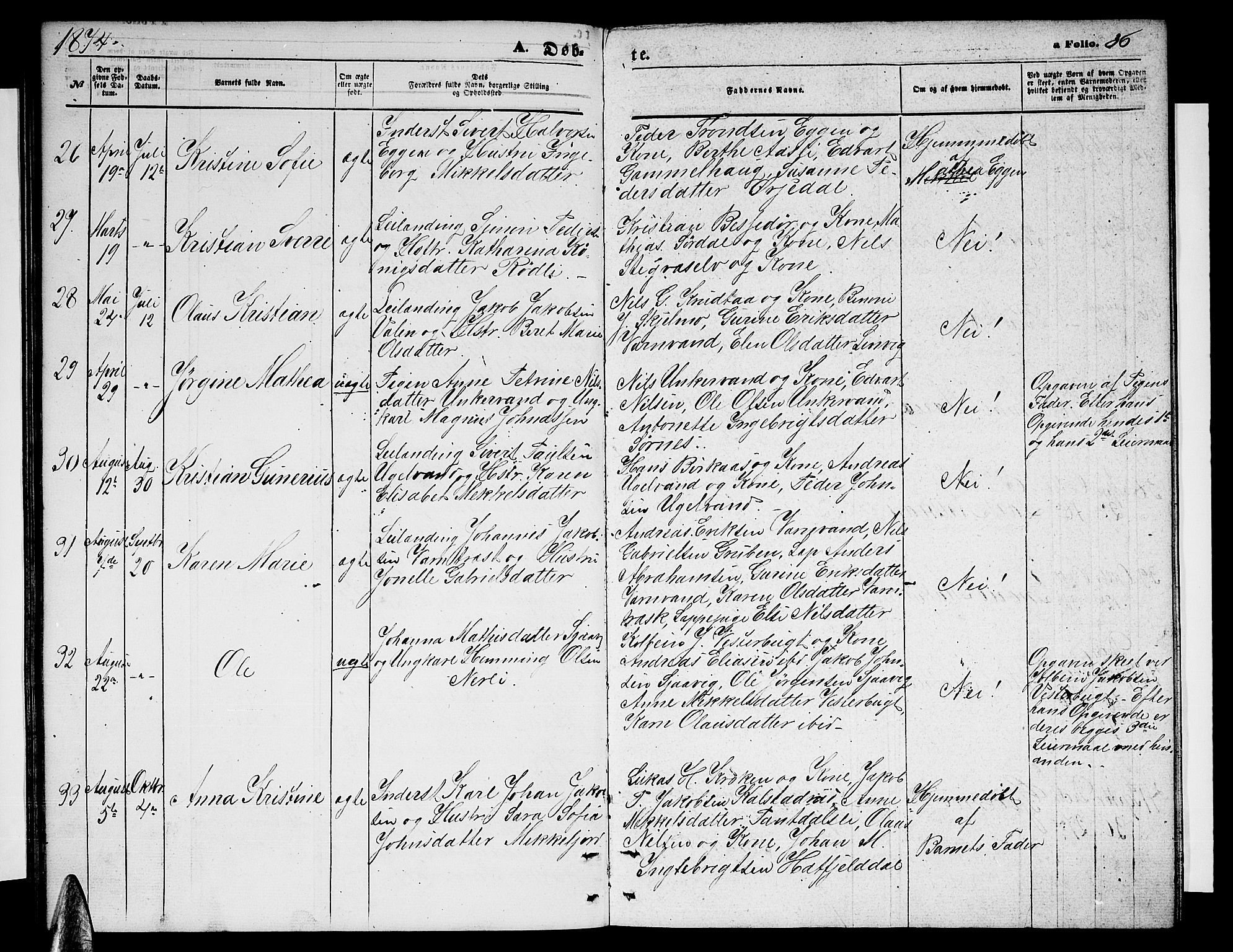 Ministerialprotokoller, klokkerbøker og fødselsregistre - Nordland, AV/SAT-A-1459/823/L0329: Parish register (copy) no. 823C01, 1865-1878, p. 36