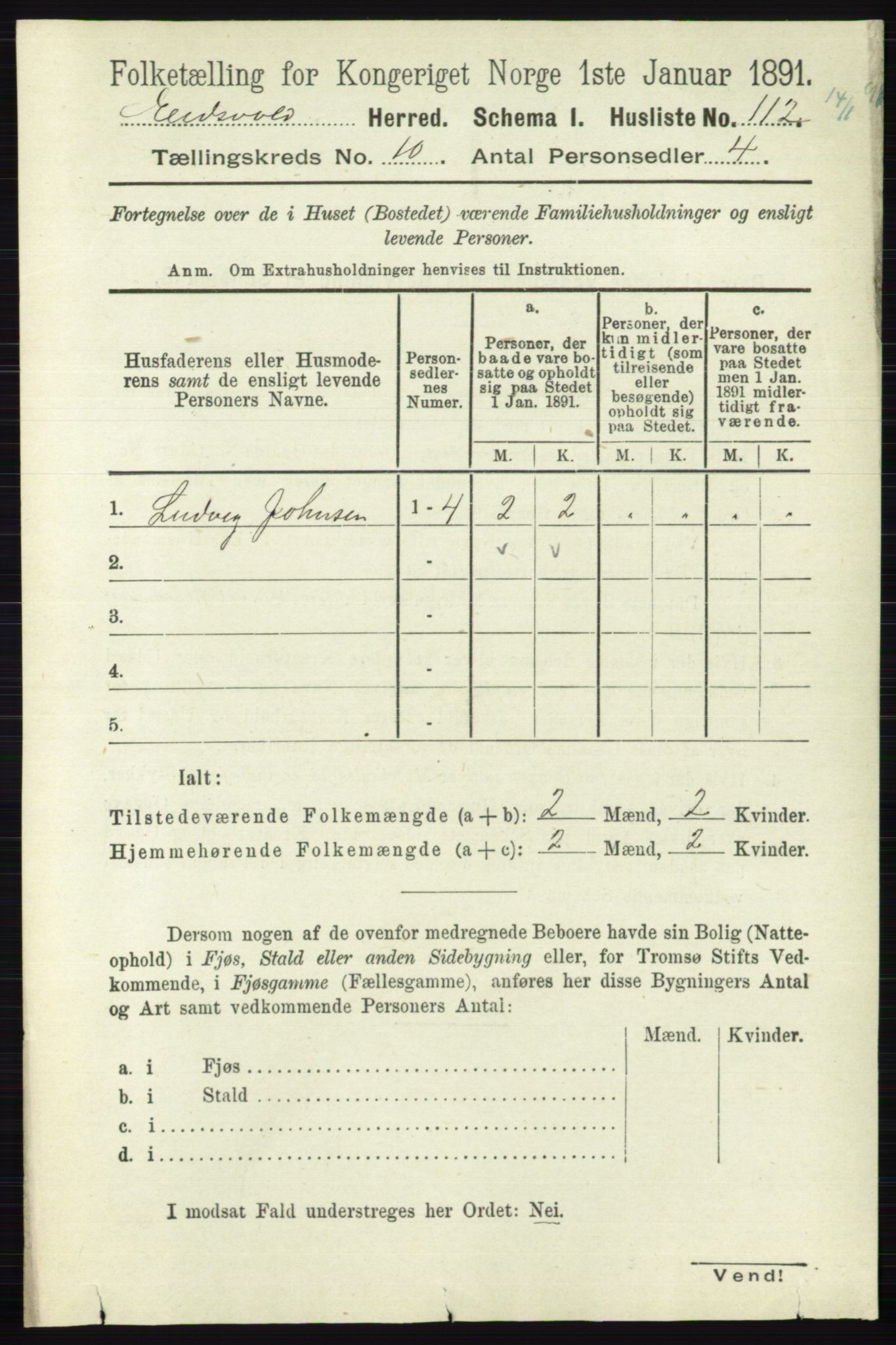 RA, 1891 census for 0237 Eidsvoll, 1891, p. 6791