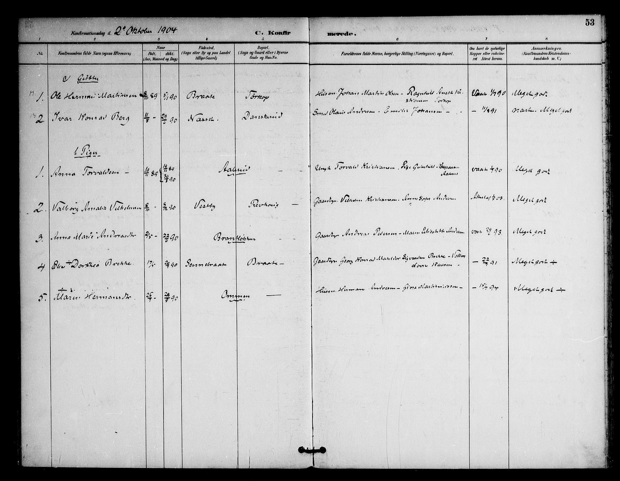 Ås prestekontor Kirkebøker, SAO/A-10894/F/Fc/L0002: Parish register (official) no. III 2, 1892-1924, p. 53