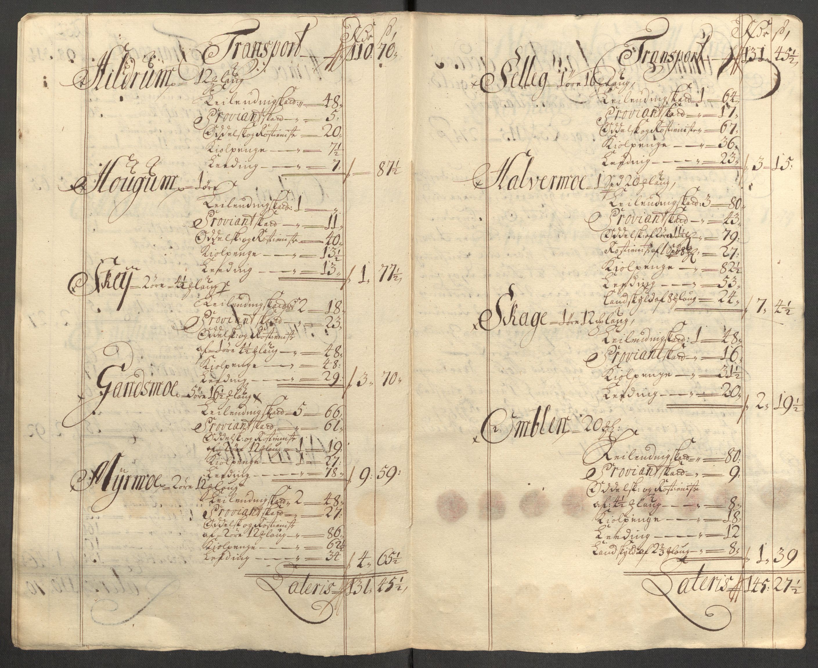 Rentekammeret inntil 1814, Reviderte regnskaper, Fogderegnskap, RA/EA-4092/R64/L4430: Fogderegnskap Namdal, 1707-1708, p. 192