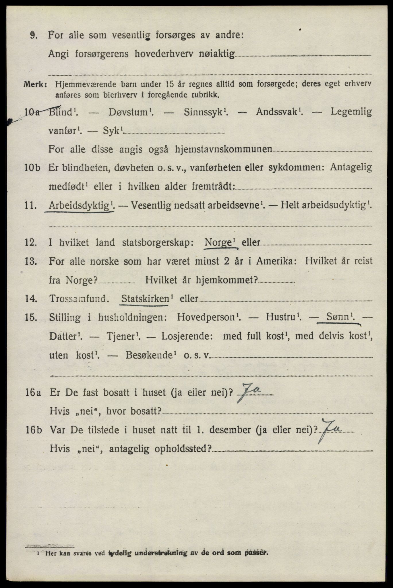 SAO, 1920 census for Onsøy, 1920, p. 3119