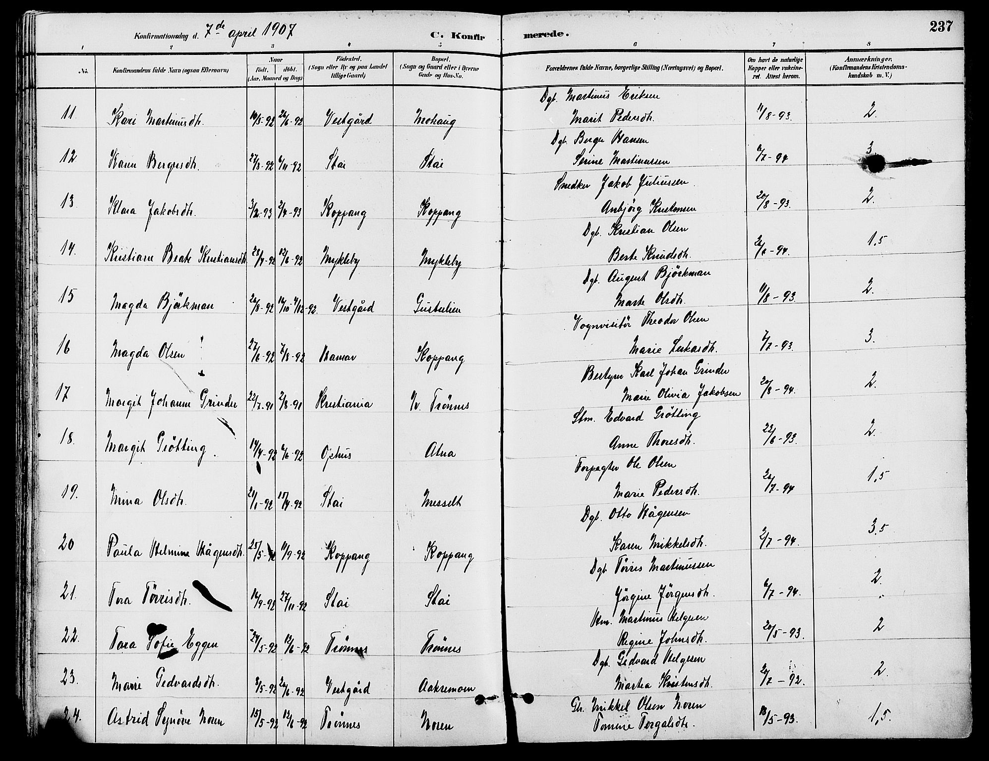 Stor-Elvdal prestekontor, AV/SAH-PREST-052/H/Ha/Haa/L0002: Parish register (official) no. 2, 1882-1907, p. 237