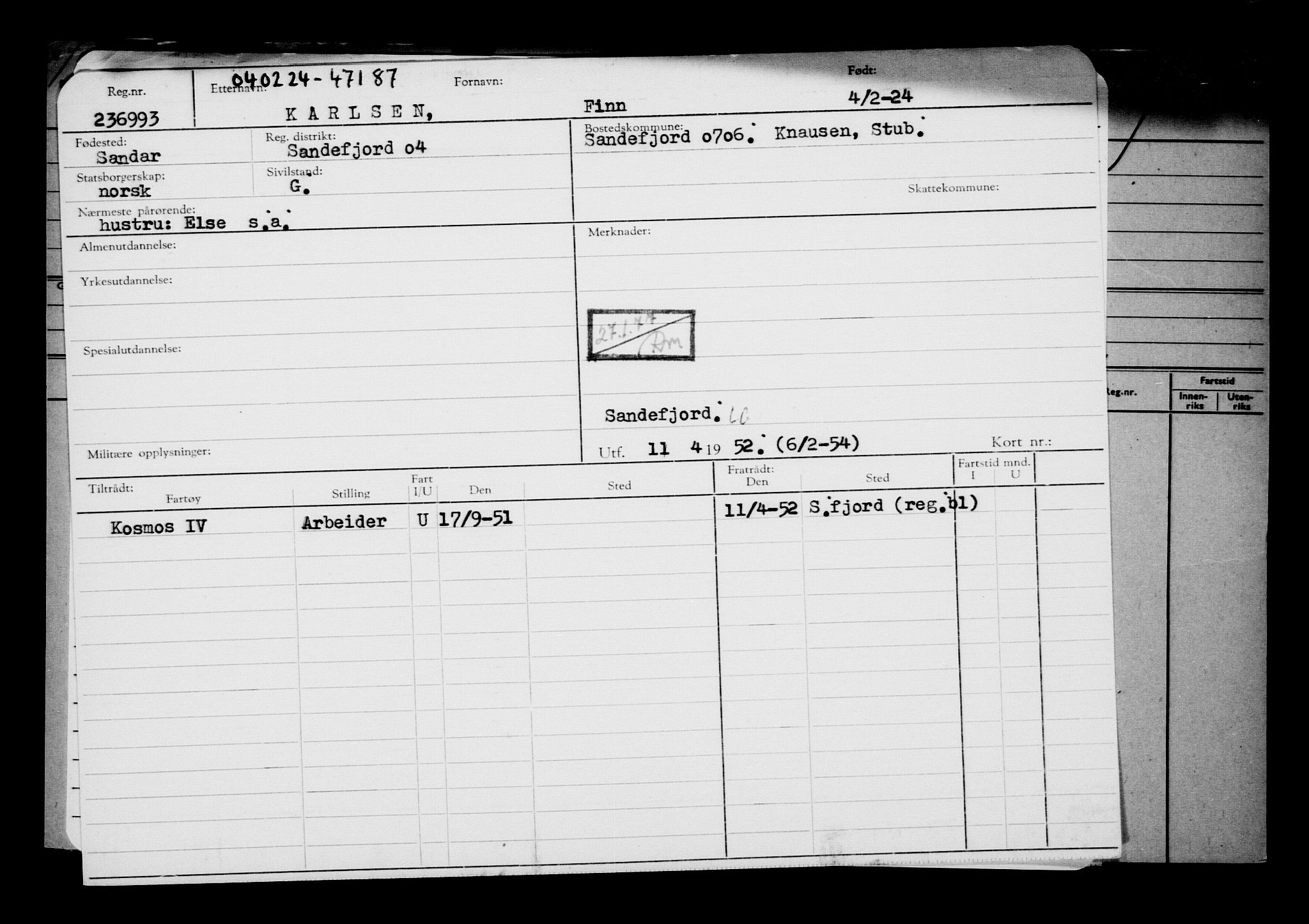 Direktoratet for sjømenn, AV/RA-S-3545/G/Gb/L0227: Hovedkort, 1924, p. 375