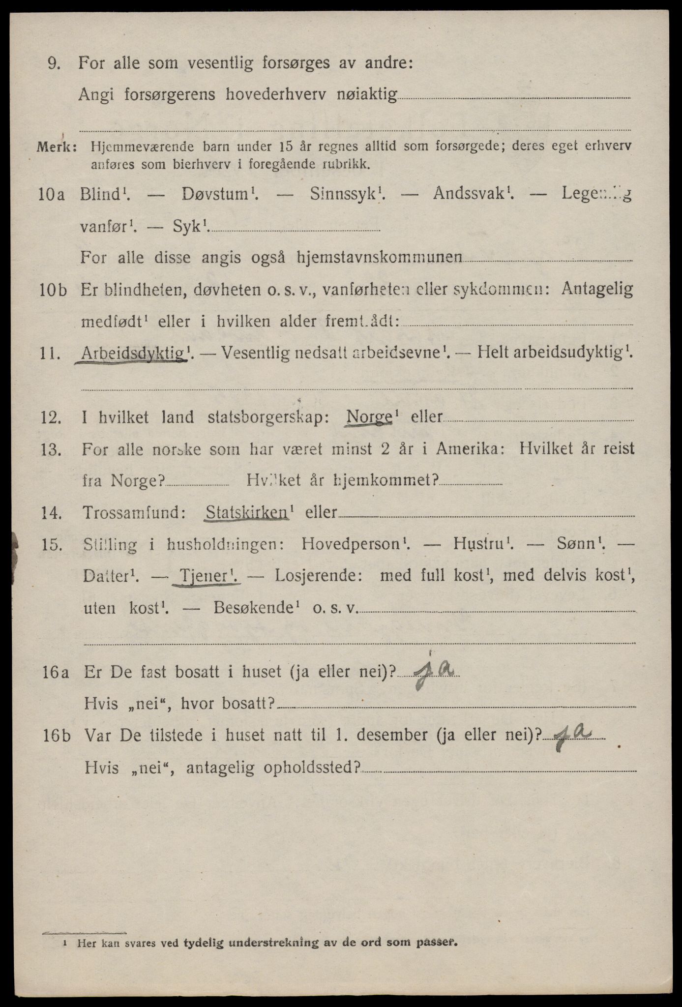 SAKO, 1920 census for Vinje, 1920, p. 2978