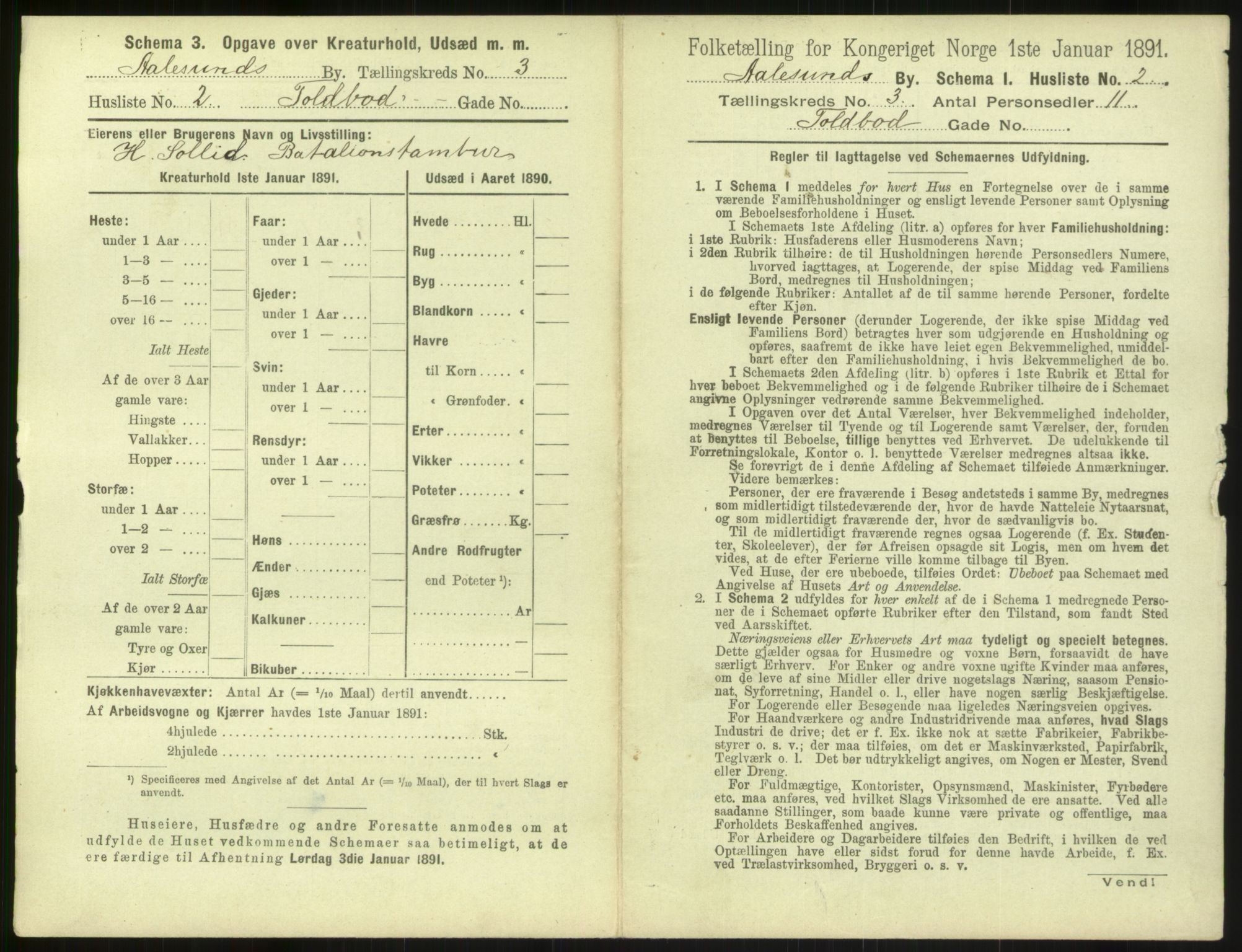 RA, 1891 census for 1501 Ålesund, 1891, p. 210