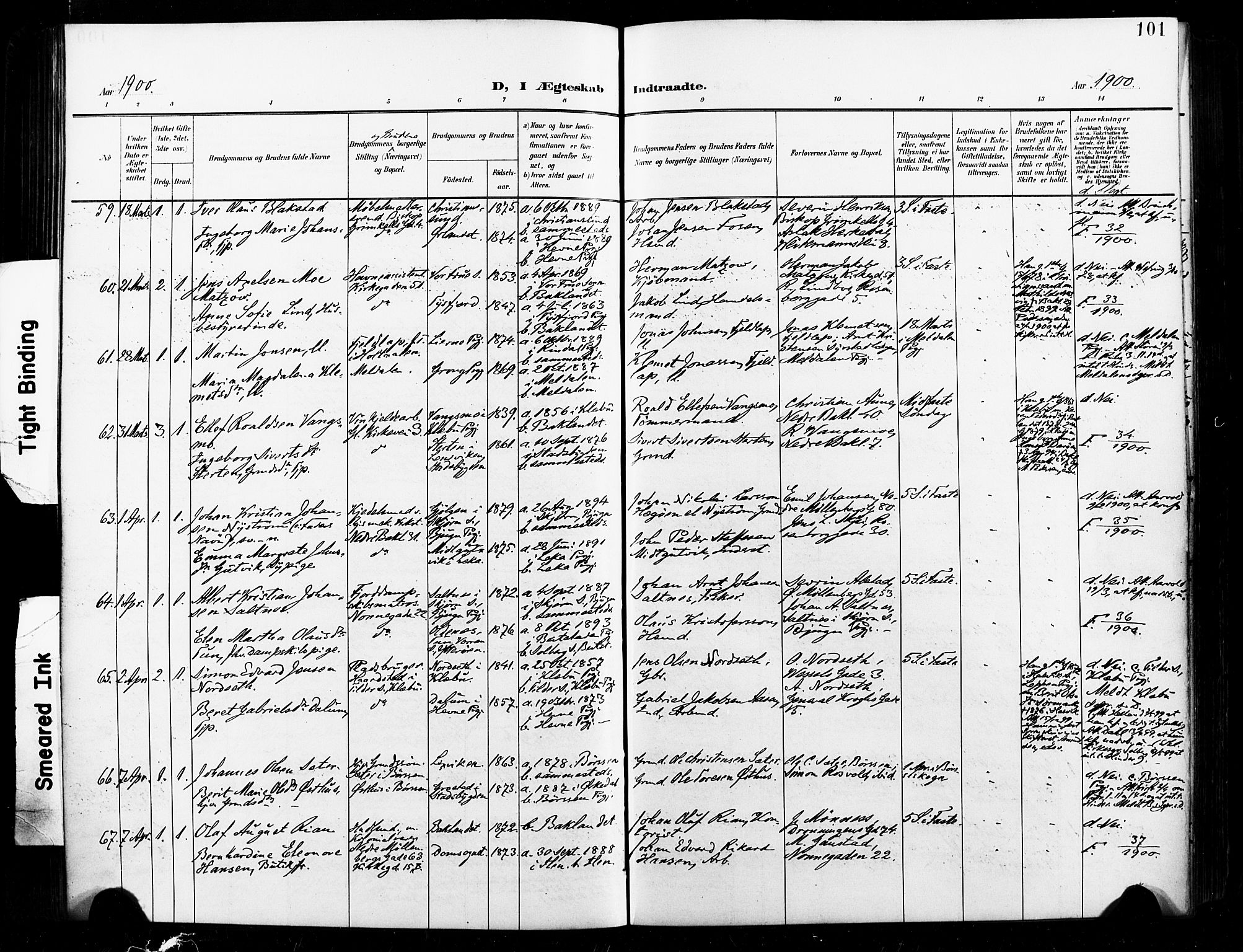 Ministerialprotokoller, klokkerbøker og fødselsregistre - Sør-Trøndelag, SAT/A-1456/604/L0198: Parish register (official) no. 604A19, 1893-1900, p. 101