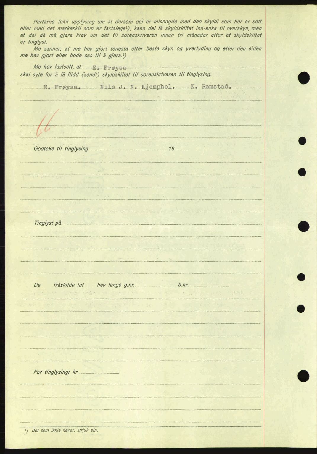 Nordre Sunnmøre sorenskriveri, SAT/A-0006/1/2/2C/2Ca: Mortgage book no. A7, 1939-1939, Diary no: : 1085/1939