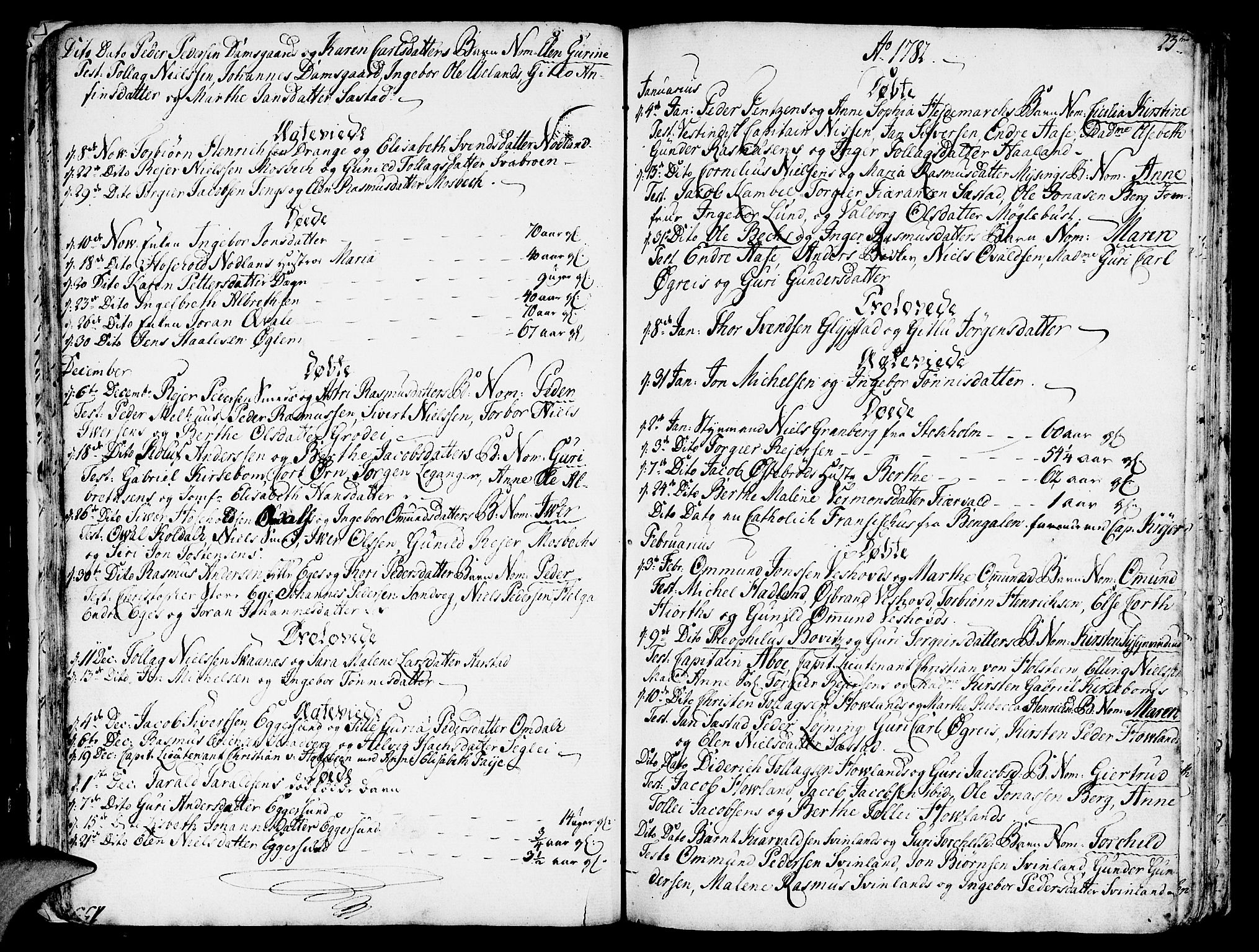 Eigersund sokneprestkontor, SAST/A-101807/S08/L0004: Parish register (official) no. A 4 /1, 1776-1789, p. 23