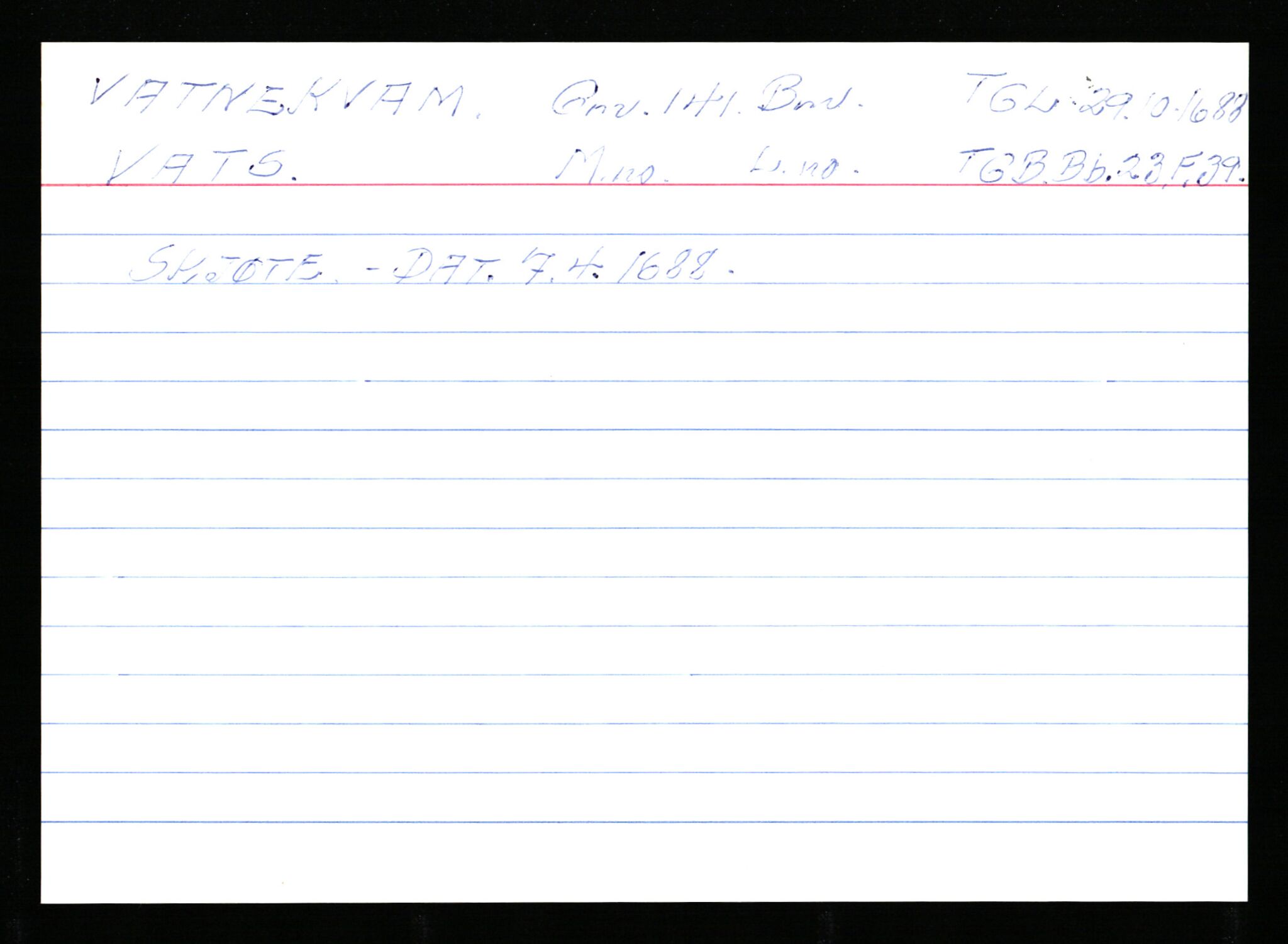 Statsarkivet i Stavanger, AV/SAST-A-101971/03/Y/Ym/L0065: Åstedskort sortert etter gårdsnavn: Vatland - Vervig, 1600-1950, p. 109