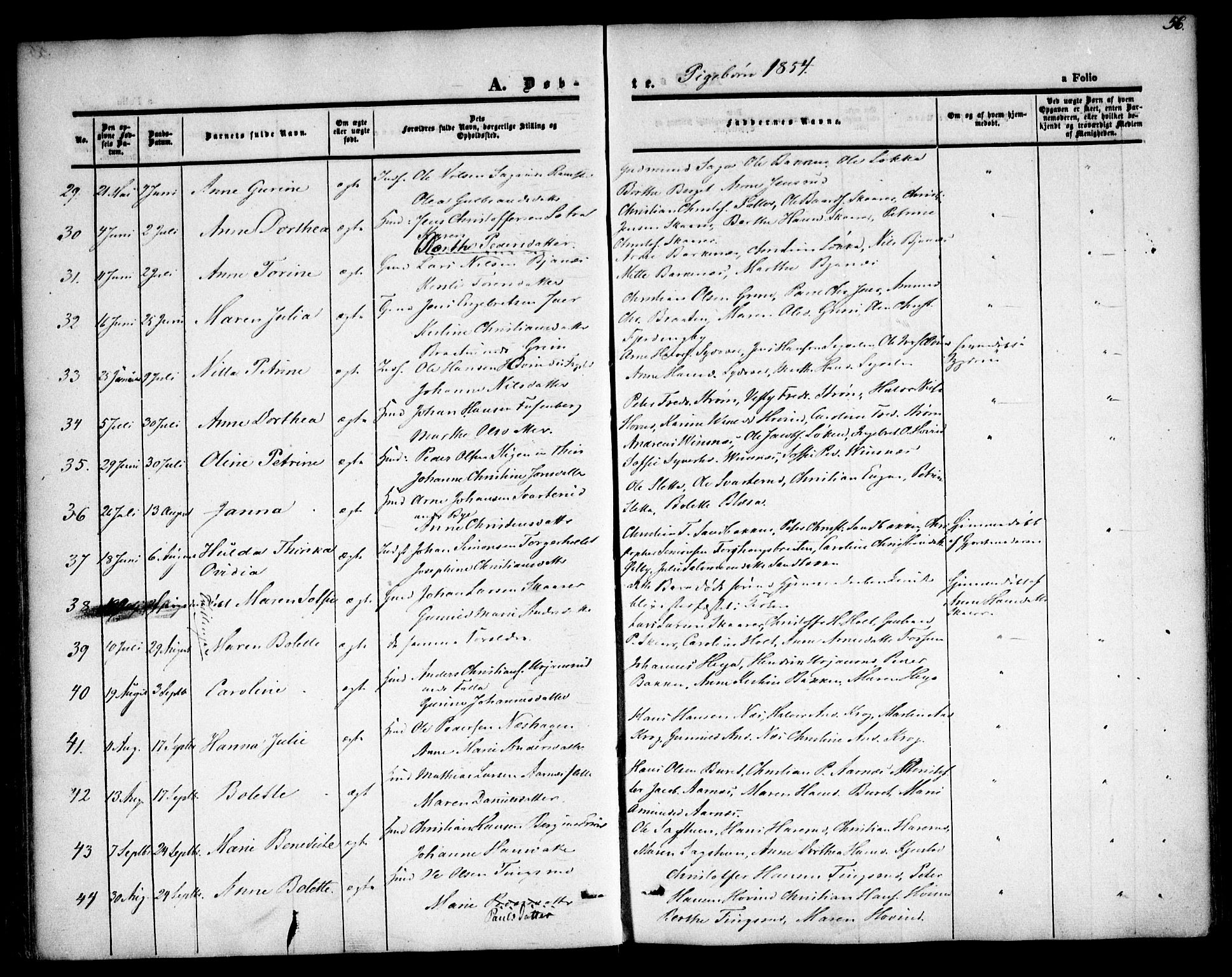 Fet prestekontor Kirkebøker, SAO/A-10370a/F/Fa/L0010: Parish register (official) no. I 10, 1847-1859, p. 56