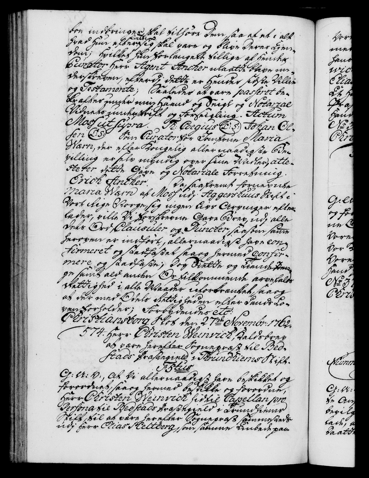 Danske Kanselli 1572-1799, AV/RA-EA-3023/F/Fc/Fca/Fcaa/L0041: Norske registre, 1760-1762, p. 857b