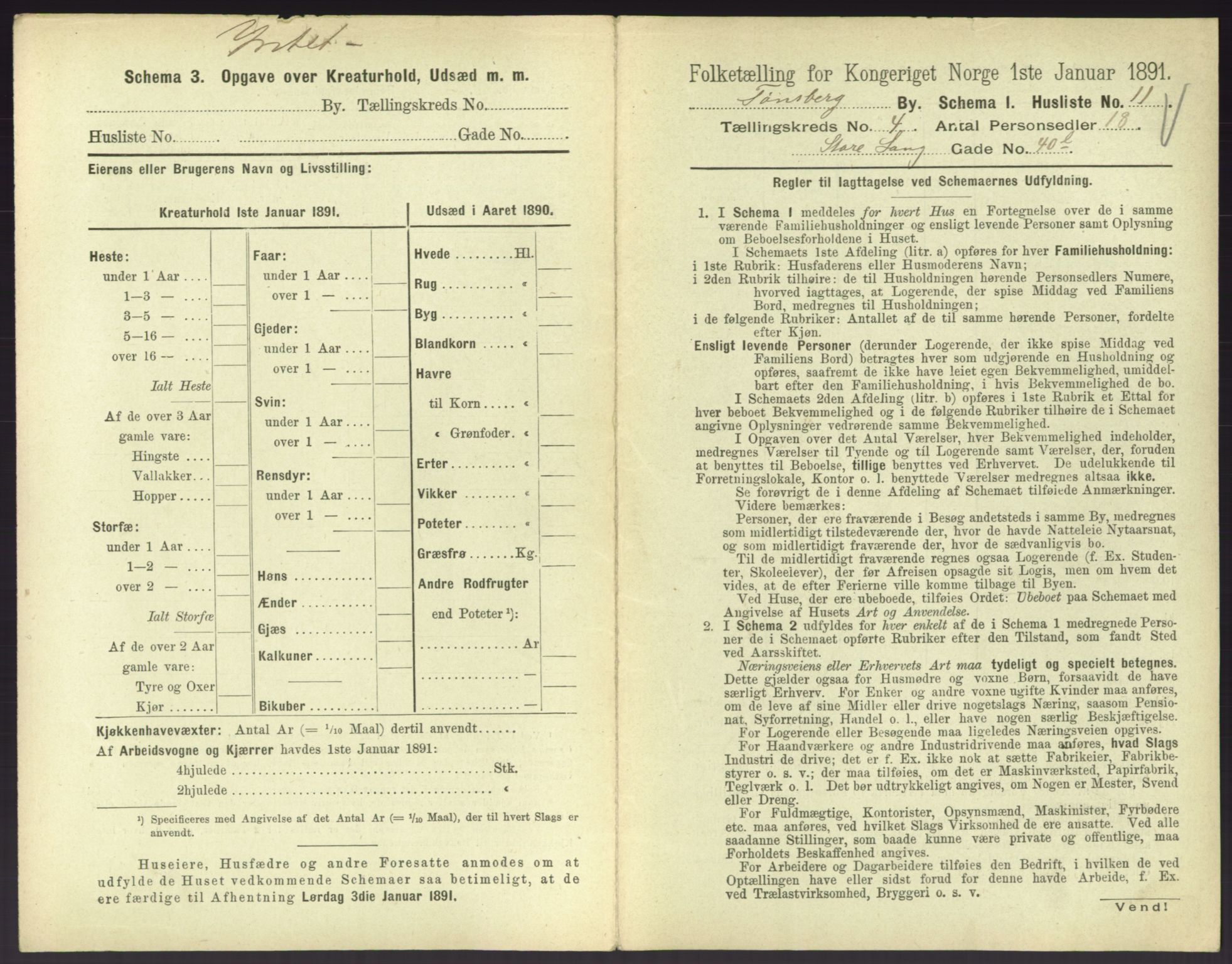 RA, 1891 census for 0705 Tønsberg, 1891, p. 204