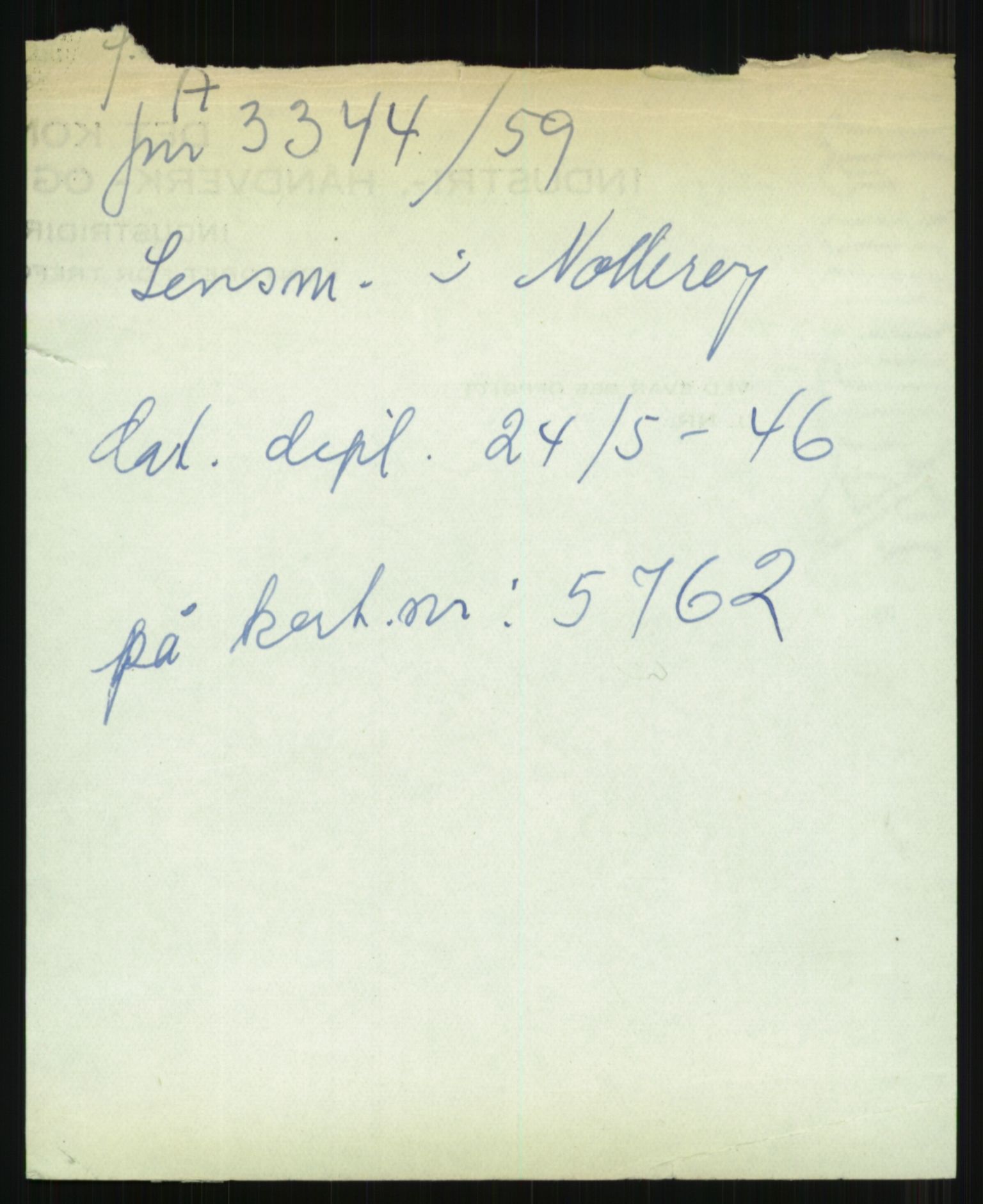 Direktoratet for sjømenn, AV/RA-S-3545/G/Gi/L0002: Kartotek over krigsdekorasjoner tildelt under krigen til nordmenn, 1940-1945, p. 131