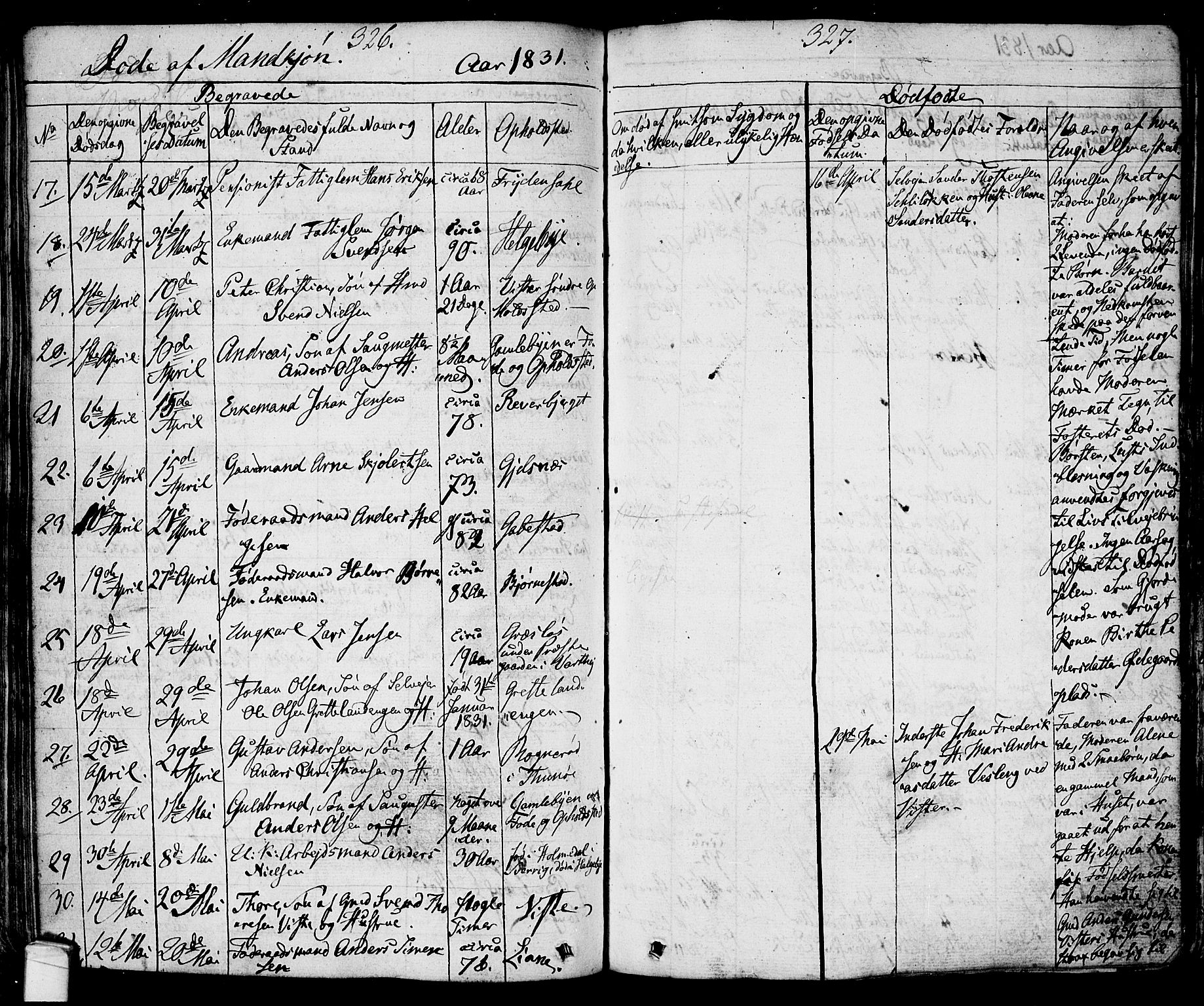 Tune prestekontor Kirkebøker, AV/SAO-A-2007/F/Fa/L0007: Parish register (official) no. 7, 1831-1837, p. 326-327