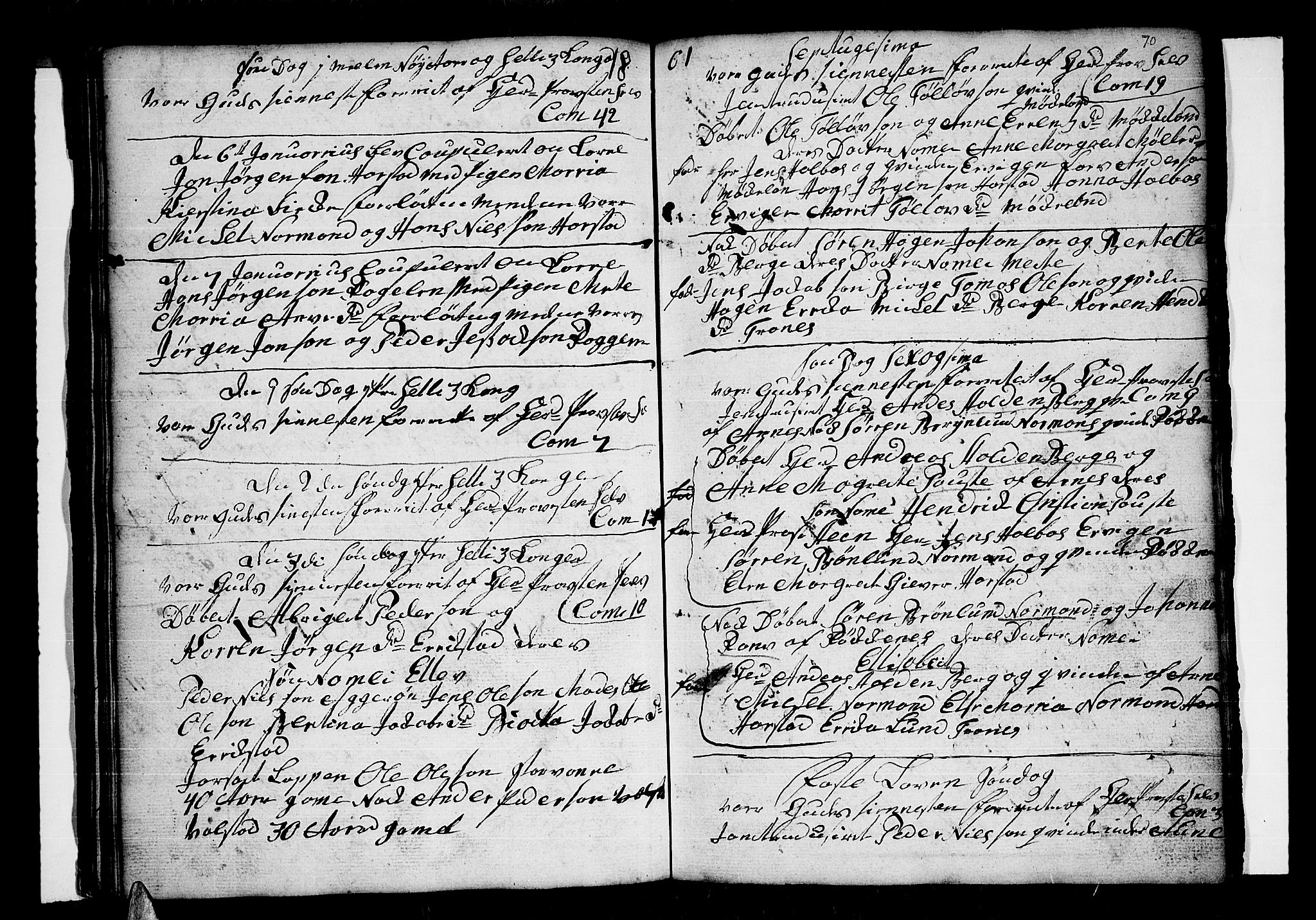 Trondenes sokneprestkontor, AV/SATØ-S-1319/H/Hb/L0002klokker: Parish register (copy) no. 2, 1795-1818, p. 70