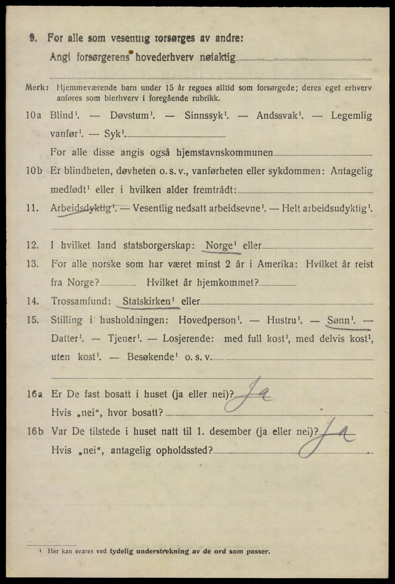 SAO, 1920 census for Glemmen, 1920, p. 8168