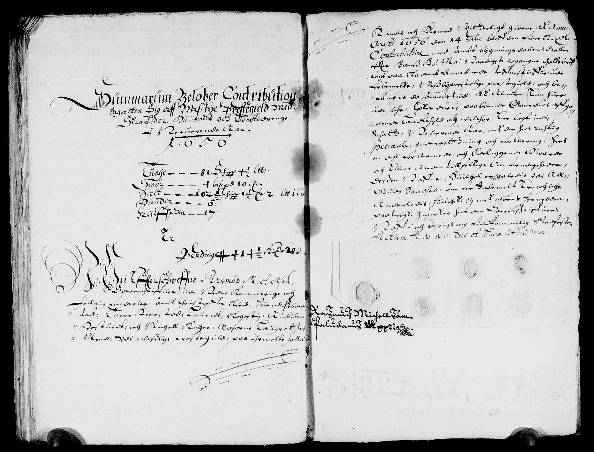 Rentekammeret inntil 1814, Reviderte regnskaper, Lensregnskaper, AV/RA-EA-5023/R/Rb/Rba/L0237: Akershus len, 1656-1657