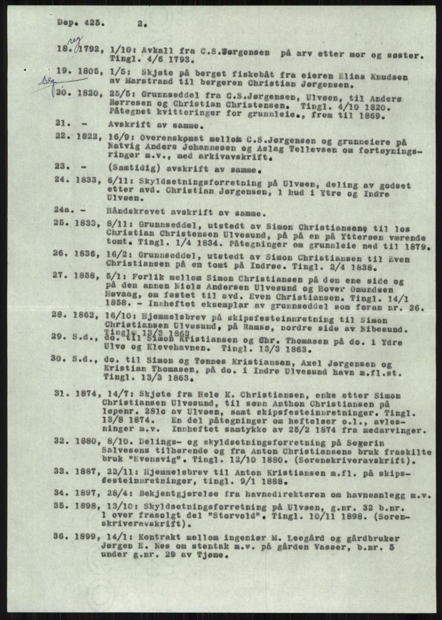 Samlinger til kildeutgivelse, Diplomavskriftsamlingen, AV/RA-EA-4053/H/Ha, p. 1707