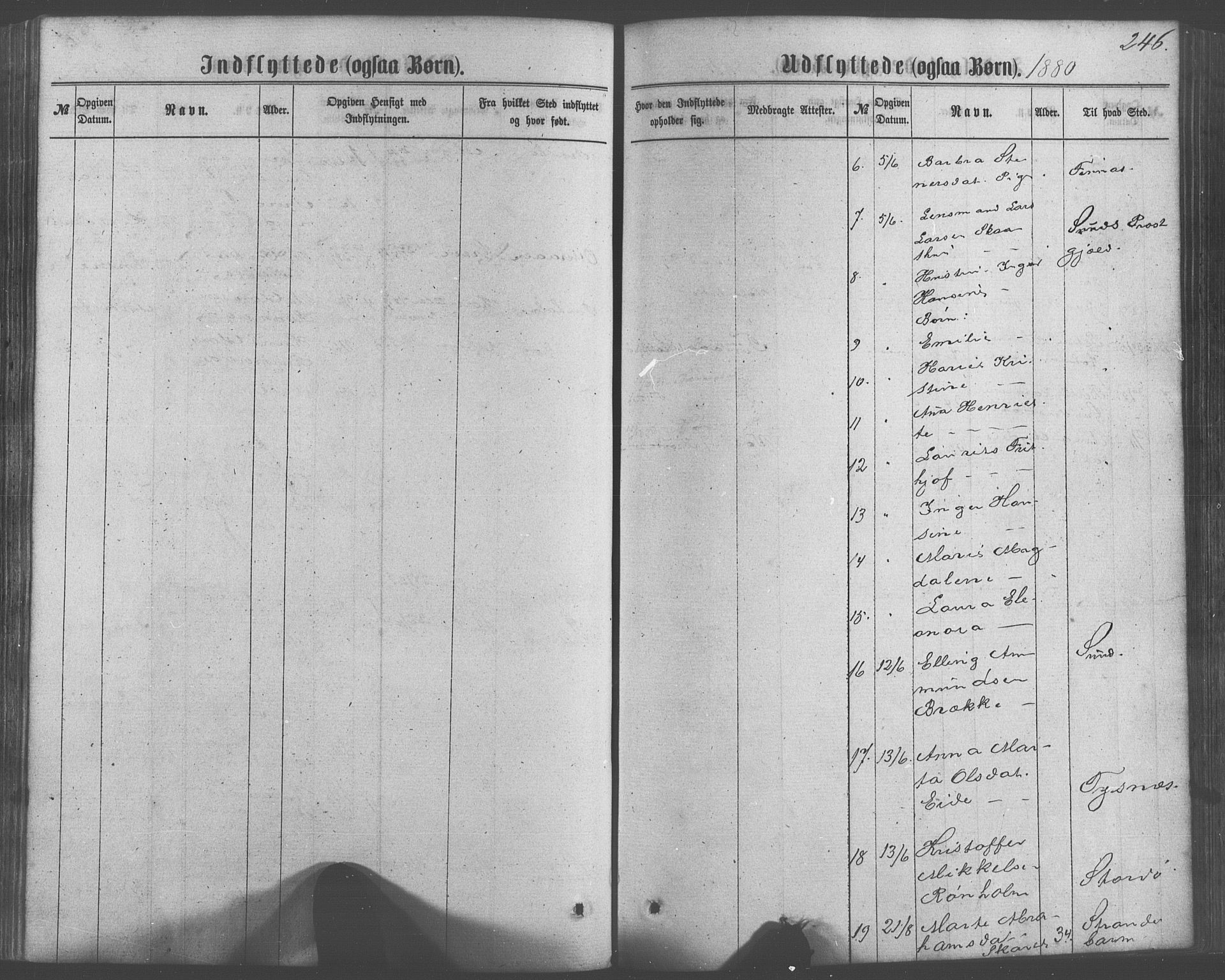 Fitjar sokneprestembete, AV/SAB-A-99926: Parish register (official) no. A 1, 1862-1881, p. 246