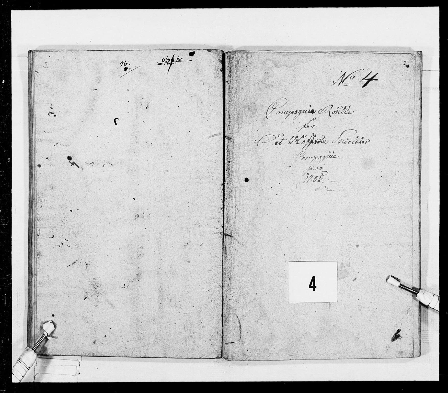 Generalitets- og kommissariatskollegiet, Det kongelige norske kommissariatskollegium, AV/RA-EA-5420/E/Eh/L0026: Skiløperkompaniene, 1805-1810, p. 200