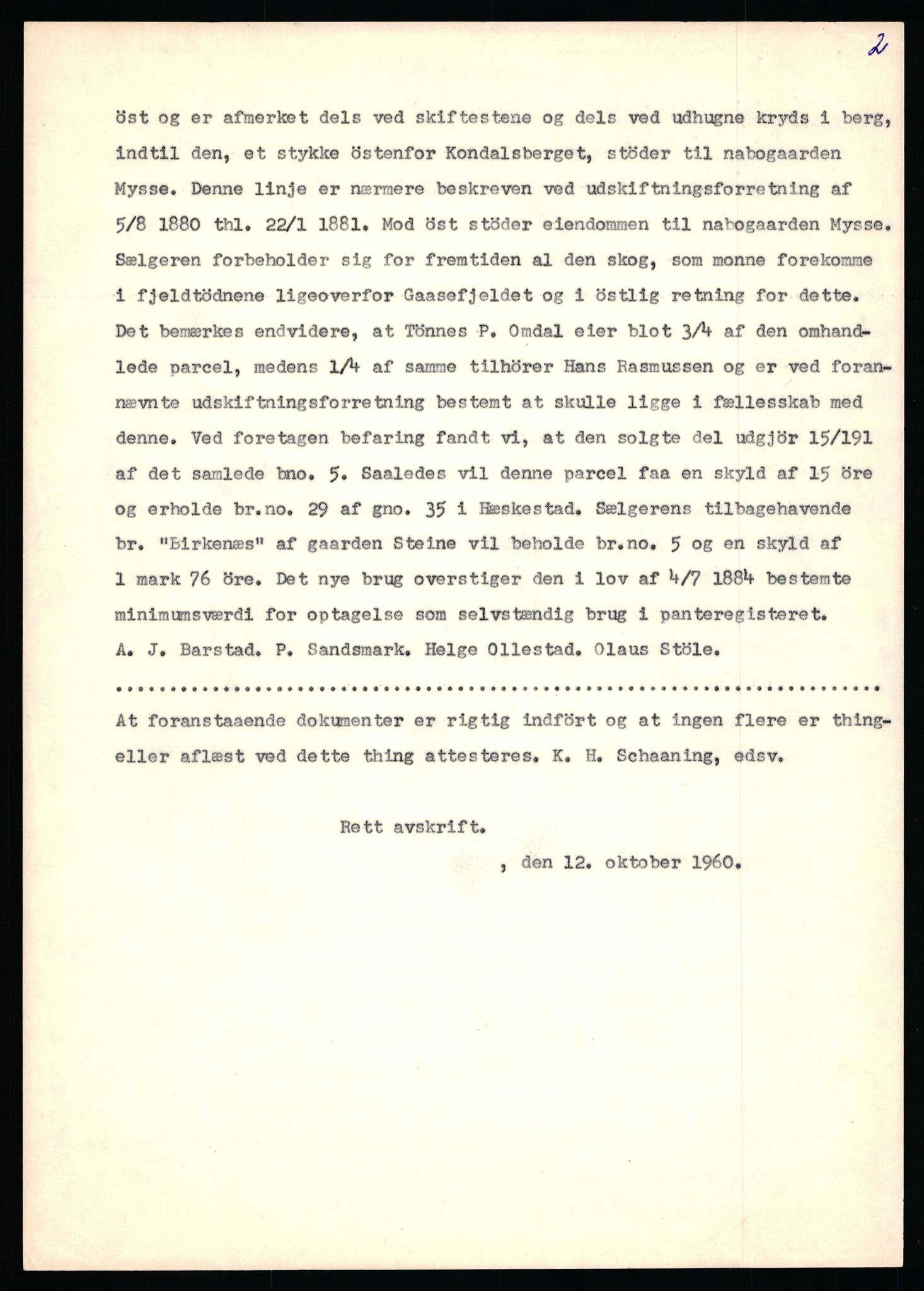 Statsarkivet i Stavanger, SAST/A-101971/03/Y/Yj/L0080: Avskrifter sortert etter gårdsnavn: Stave - Stokke, 1750-1930, p. 411