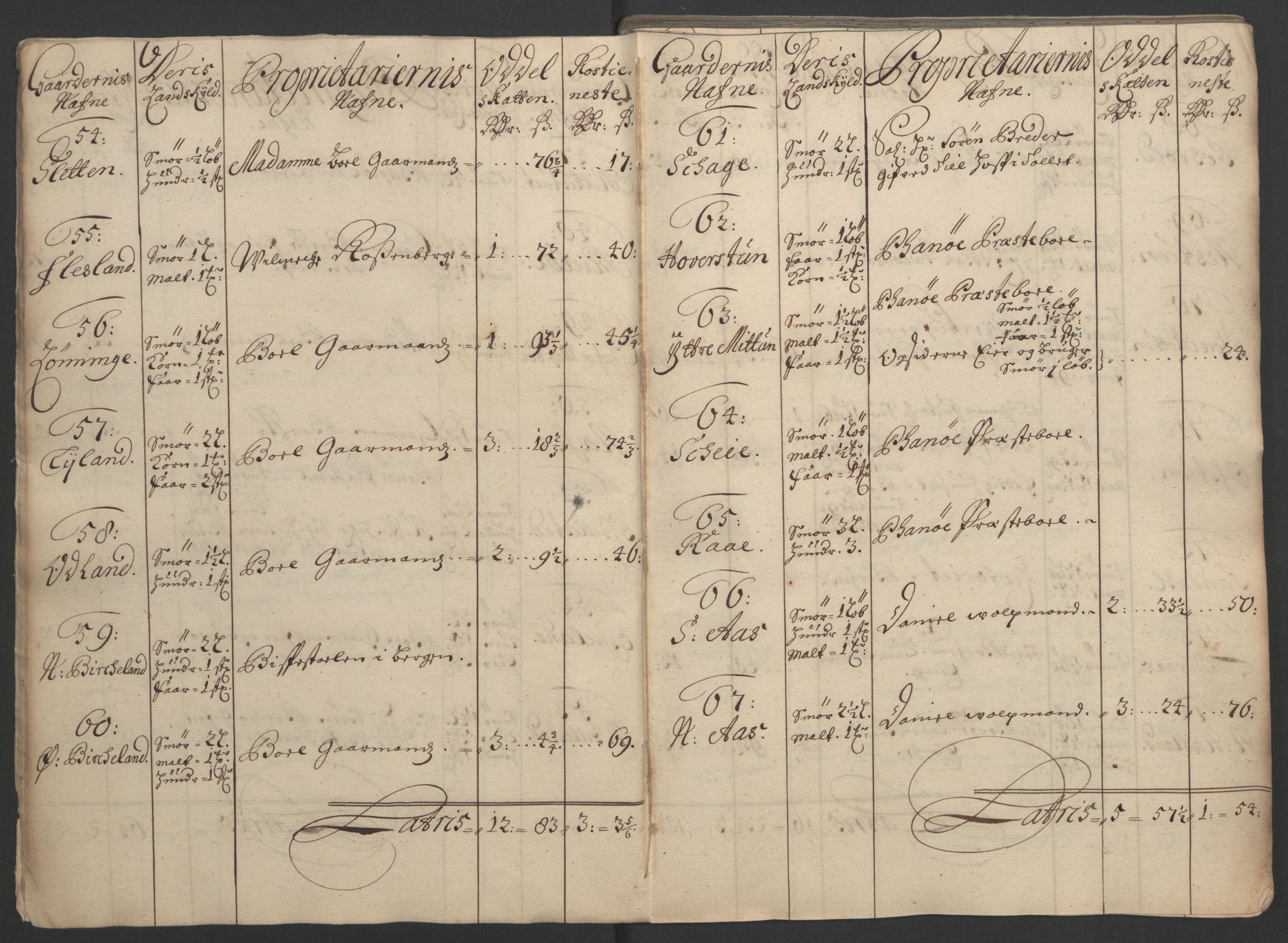 Rentekammeret inntil 1814, Reviderte regnskaper, Fogderegnskap, AV/RA-EA-4092/R51/L3183: Fogderegnskap Nordhordland og Voss, 1695-1697, p. 151