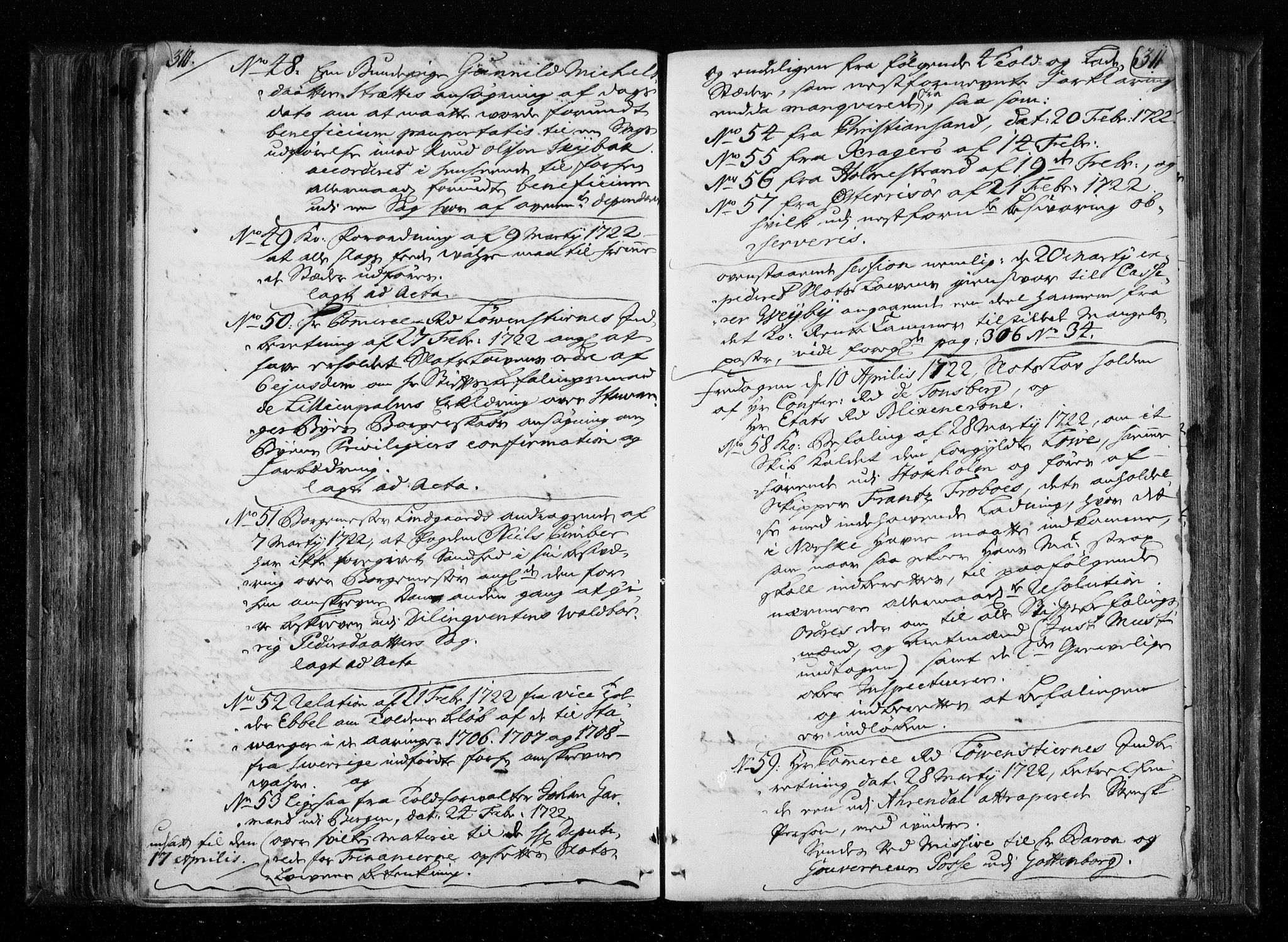 Stattholderembetet 1572-1771, AV/RA-EA-2870/Aa/L0010: Voteringsprotokoll (konseptprotokoll), 1719-1722, p. 310-311