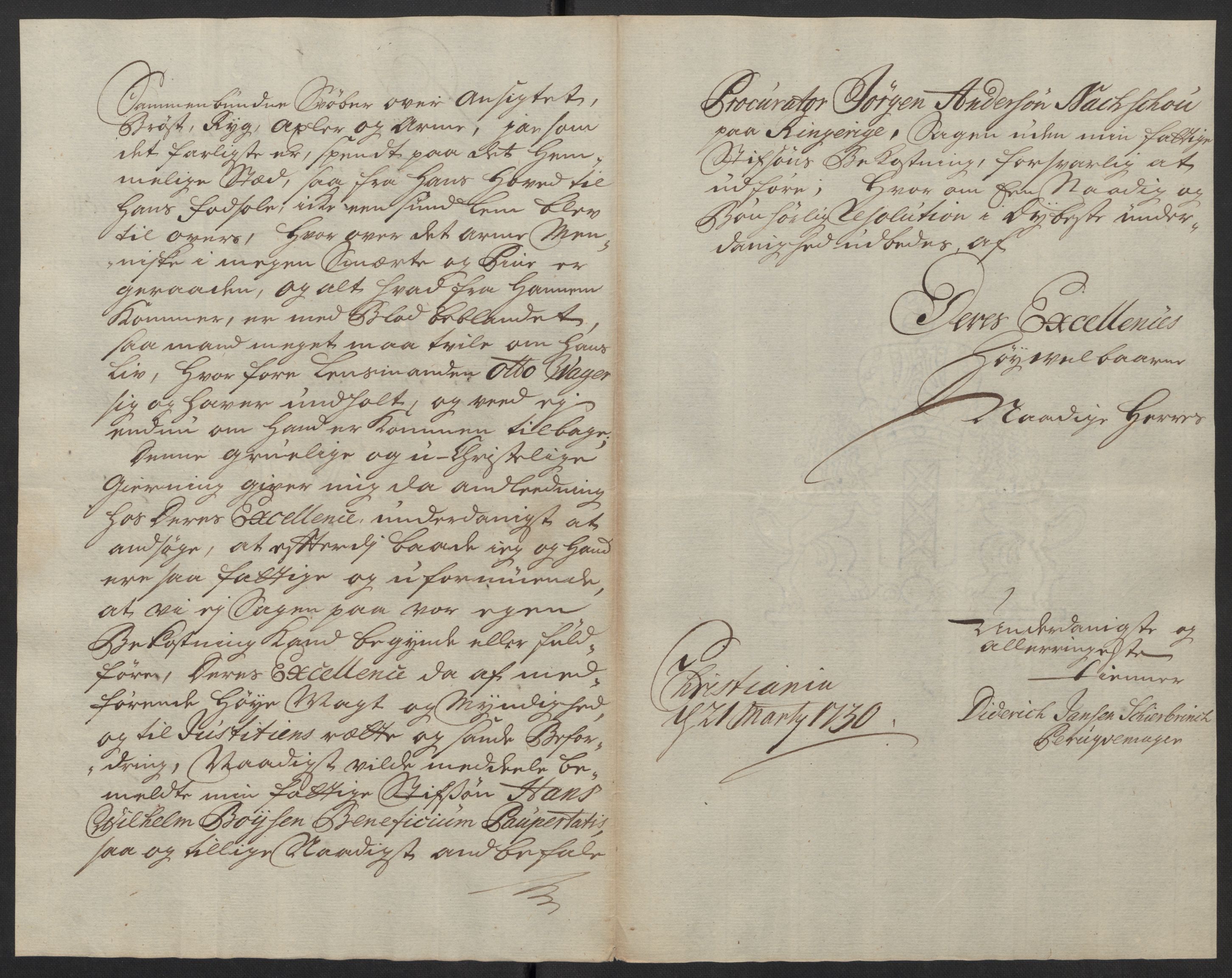 Stattholderembetet 1572-1771, AV/RA-EA-2870/Ef/L0106: Brev fra embetsmenn og andre, 1730-1732, p. 22