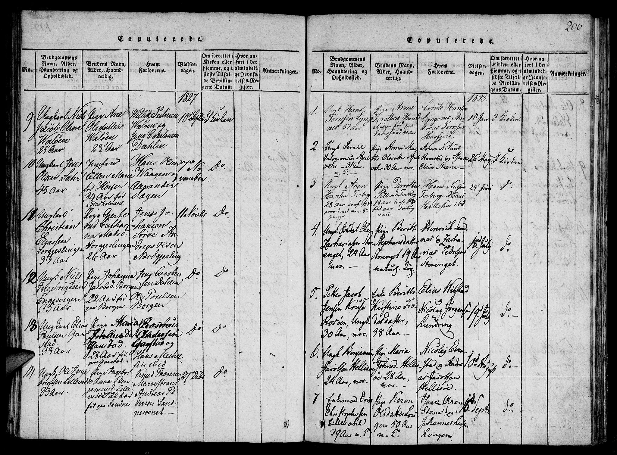 Ministerialprotokoller, klokkerbøker og fødselsregistre - Nord-Trøndelag, SAT/A-1458/784/L0667: Parish register (official) no. 784A03 /1, 1816-1829, p. 200