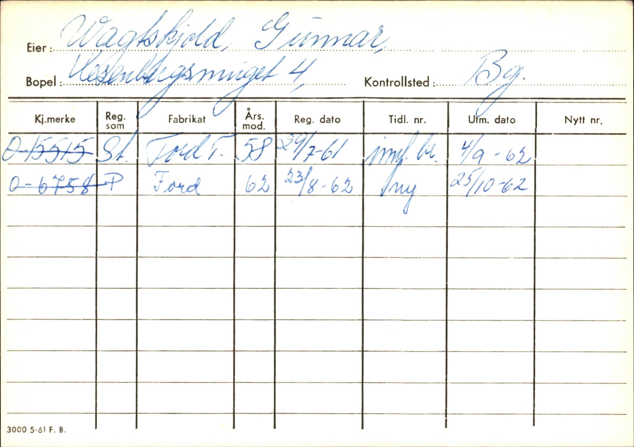 Statens vegvesen, Hordaland vegkontor, AV/SAB-A-5201/2/Hb/L0037: O-eierkort W-P, 1920-1971, p. 4