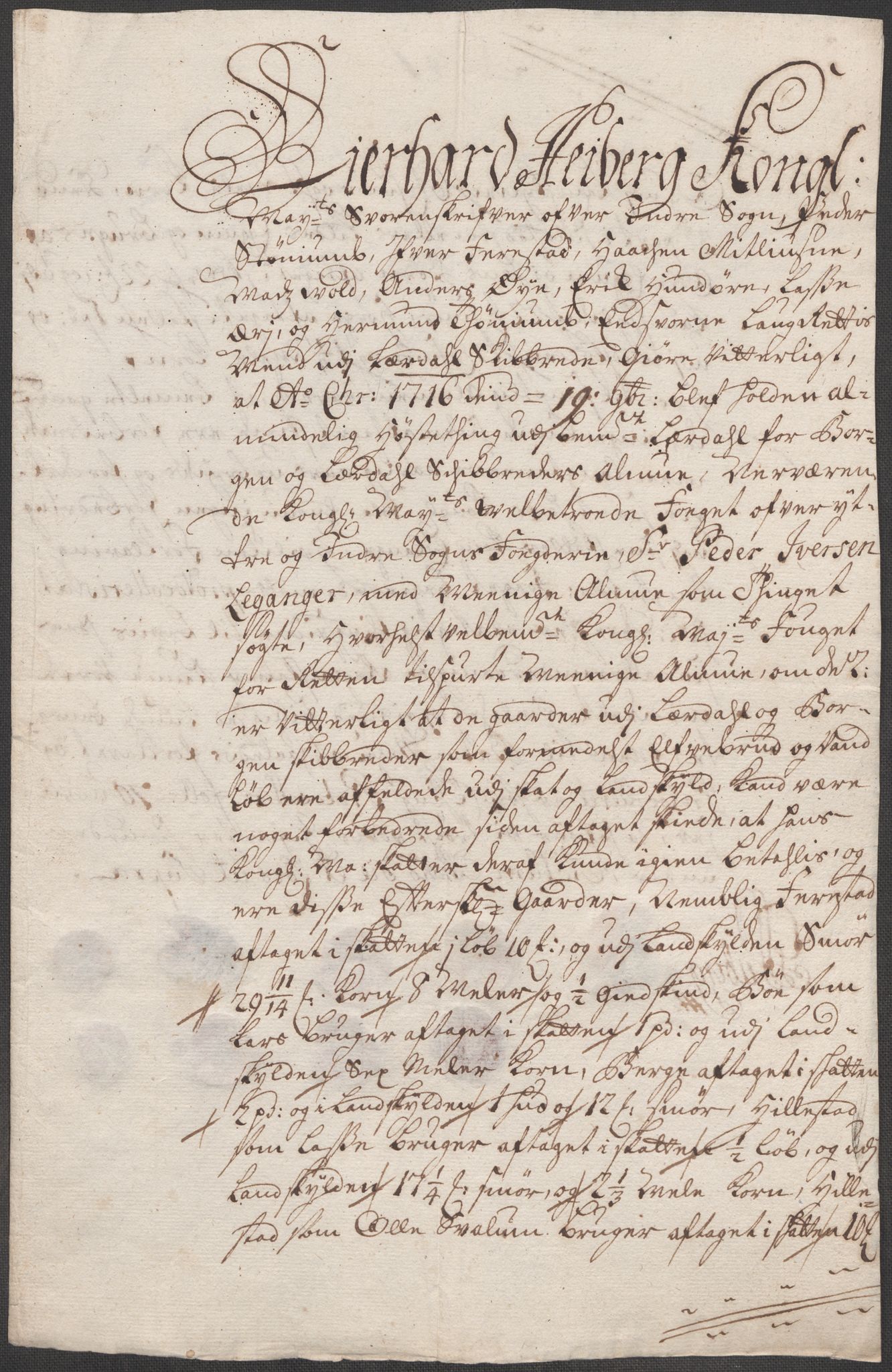 Rentekammeret inntil 1814, Reviderte regnskaper, Fogderegnskap, AV/RA-EA-4092/R52/L3320: Fogderegnskap Sogn, 1715-1716, p. 576