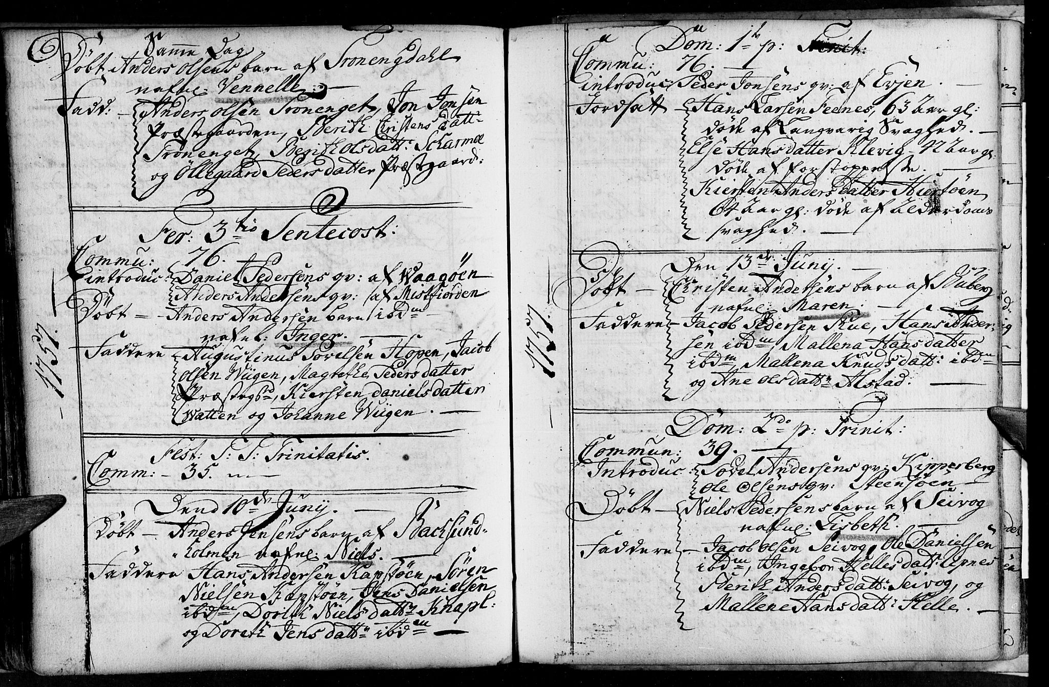 Ministerialprotokoller, klokkerbøker og fødselsregistre - Nordland, AV/SAT-A-1459/801/L0002: Parish register (official) no. 801A02, 1744-1761