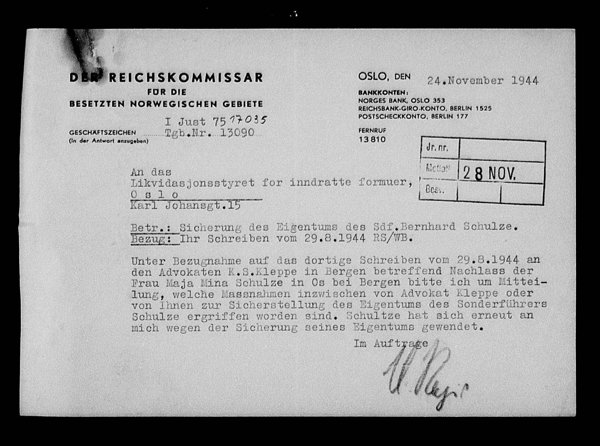 Justisdepartementet, Tilbakeføringskontoret for inndratte formuer, AV/RA-S-1564/H/Hc/Hcd/L1006: --, 1945-1947, p. 108