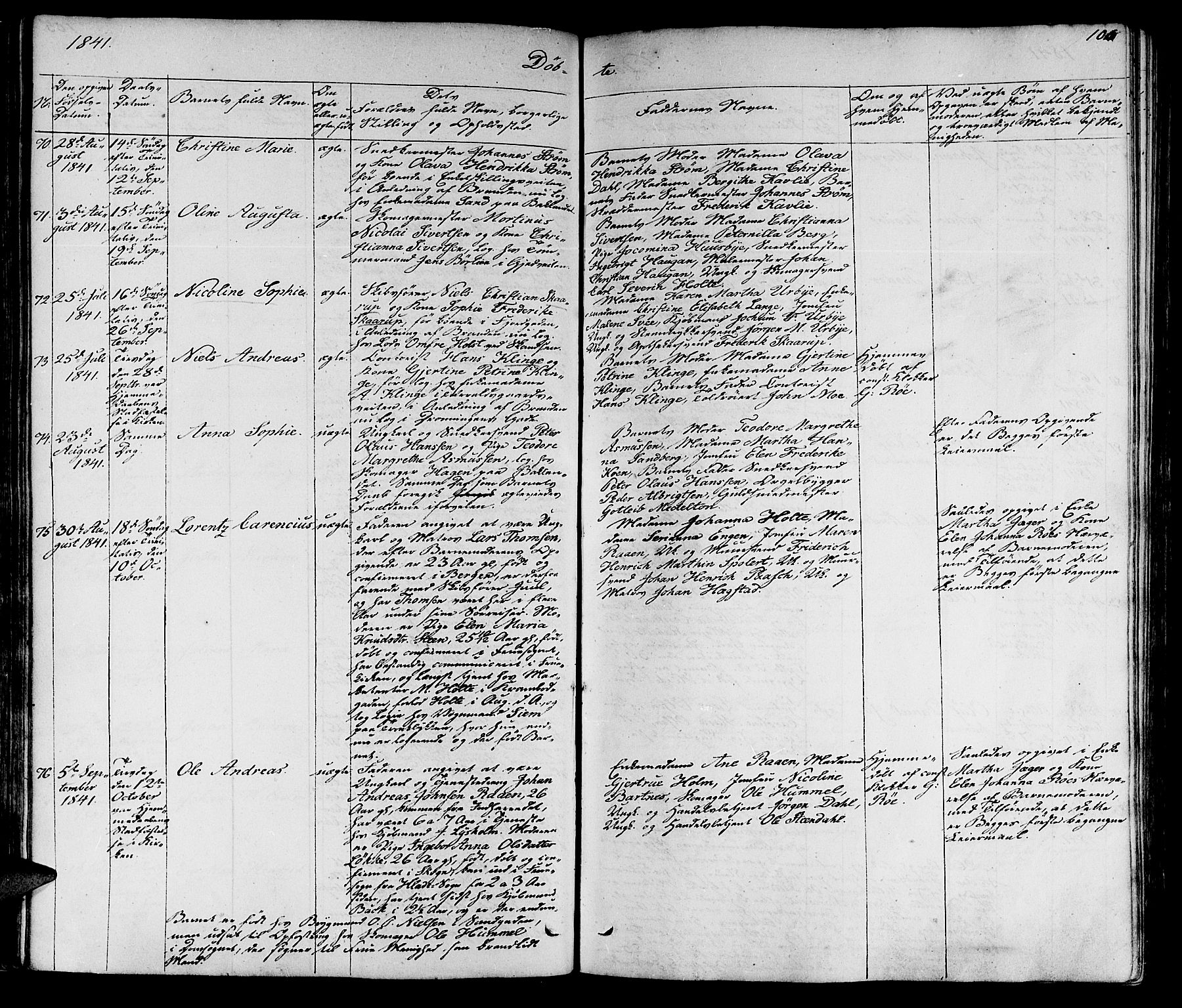Ministerialprotokoller, klokkerbøker og fødselsregistre - Sør-Trøndelag, SAT/A-1456/602/L0136: Parish register (copy) no. 602C04, 1833-1845, p. 106