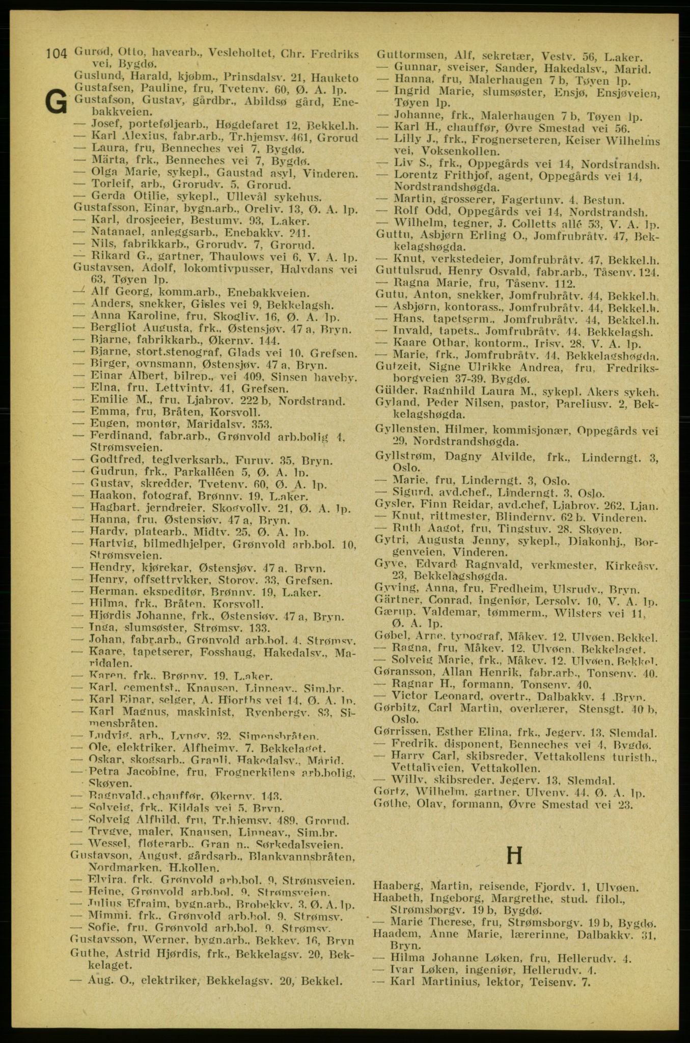 Aker adressebok/adressekalender, PUBL/001/A/005: Aker adressebok, 1934-1935, p. 104