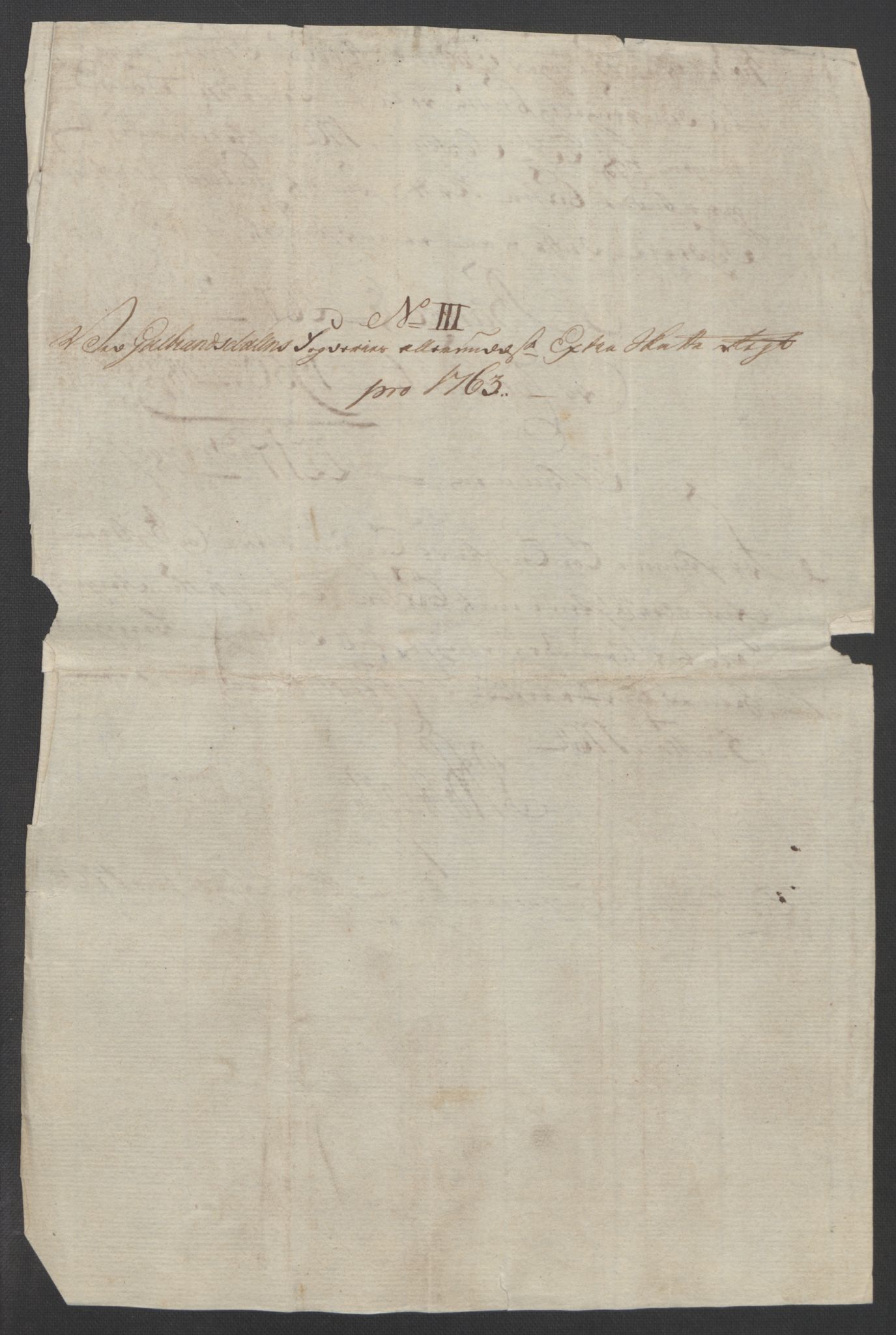 Rentekammeret inntil 1814, Reviderte regnskaper, Fogderegnskap, RA/EA-4092/R17/L1266: Ekstraskatten Gudbrandsdal, 1762-1766, p. 91