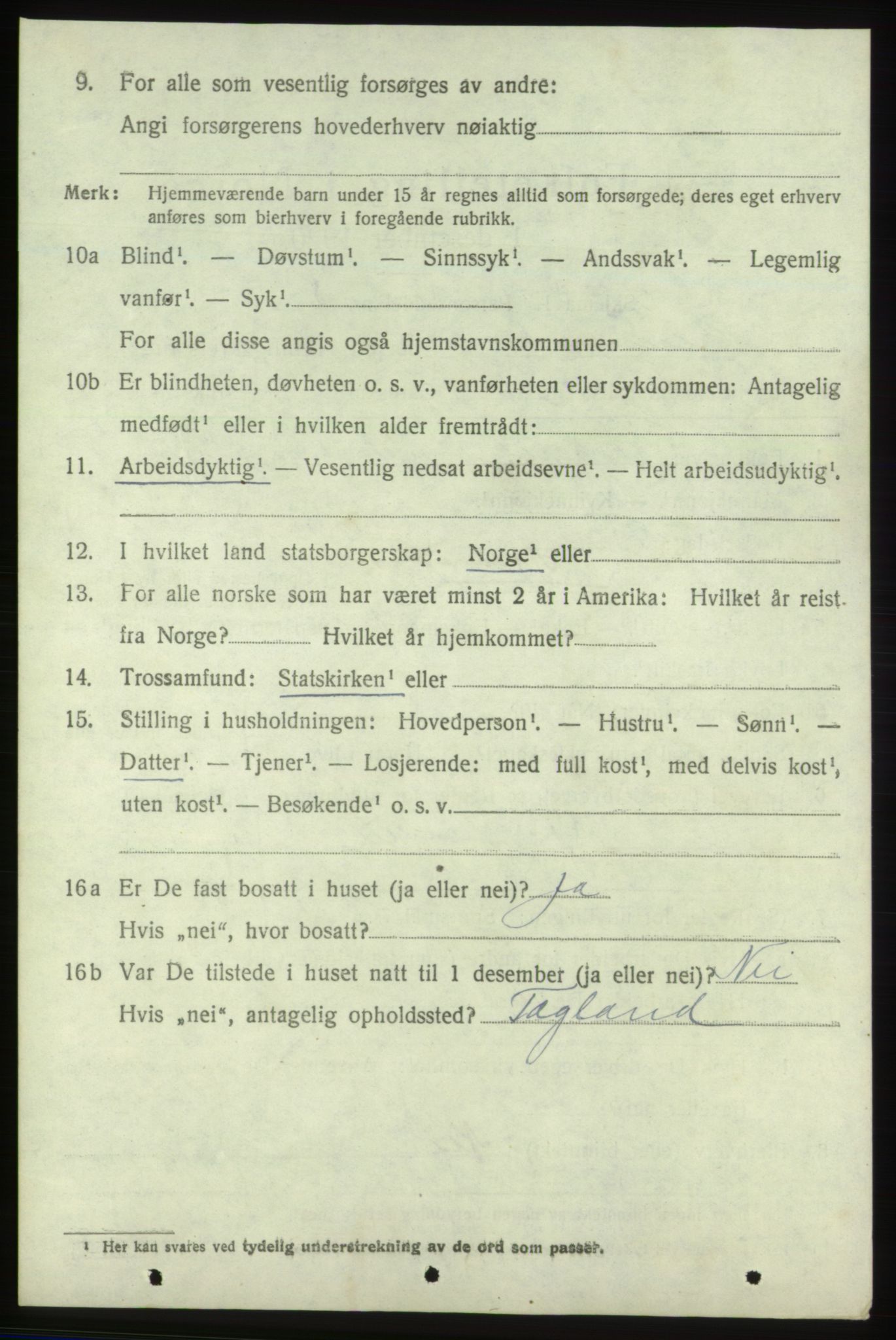 SAB, 1920 census for Skånevik, 1920, p. 5172